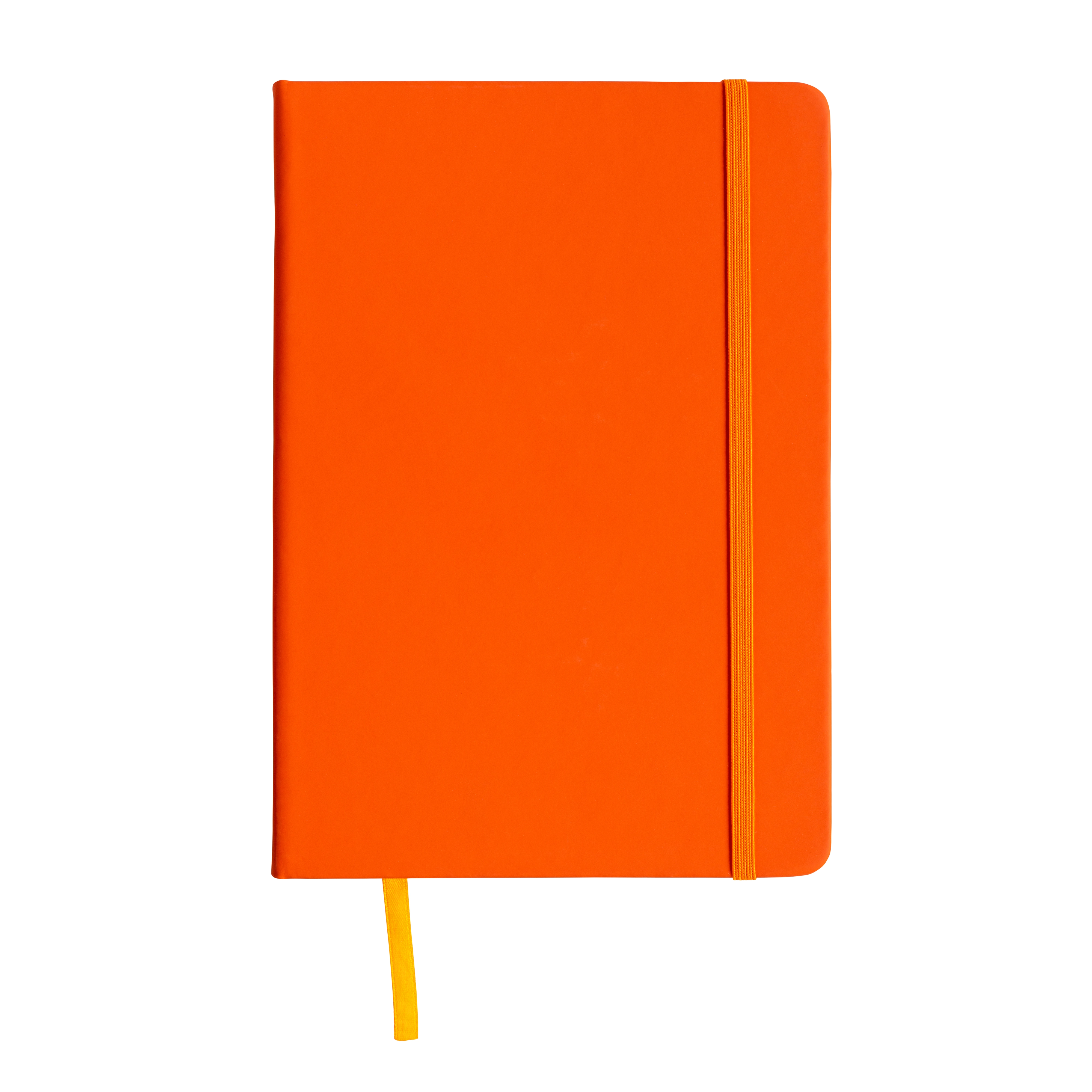 Immagine Quaderno in PU con elastico colorato, fogli a quadretti (80 pag.), segnalibro in raso