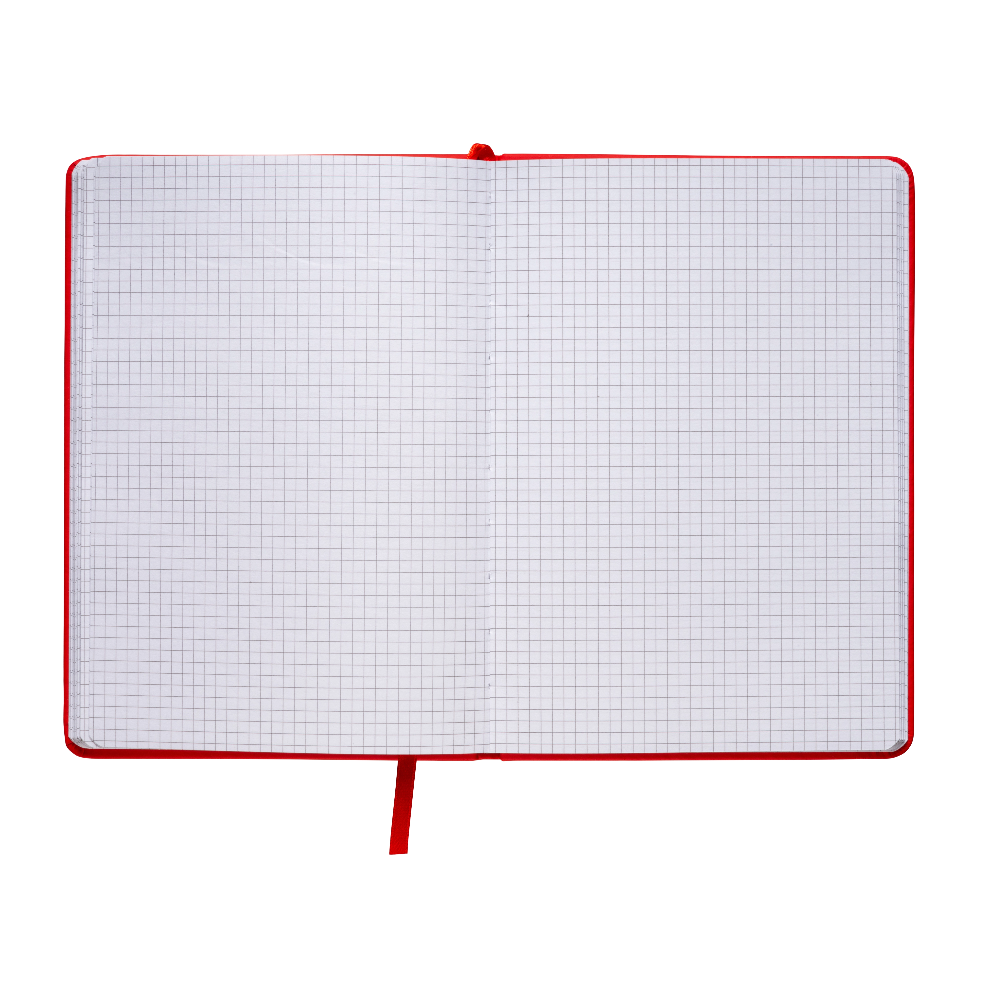 Immagine Quaderno in PU con elastico colorato, fogli a quadretti (80 pag.), segnalibro in raso