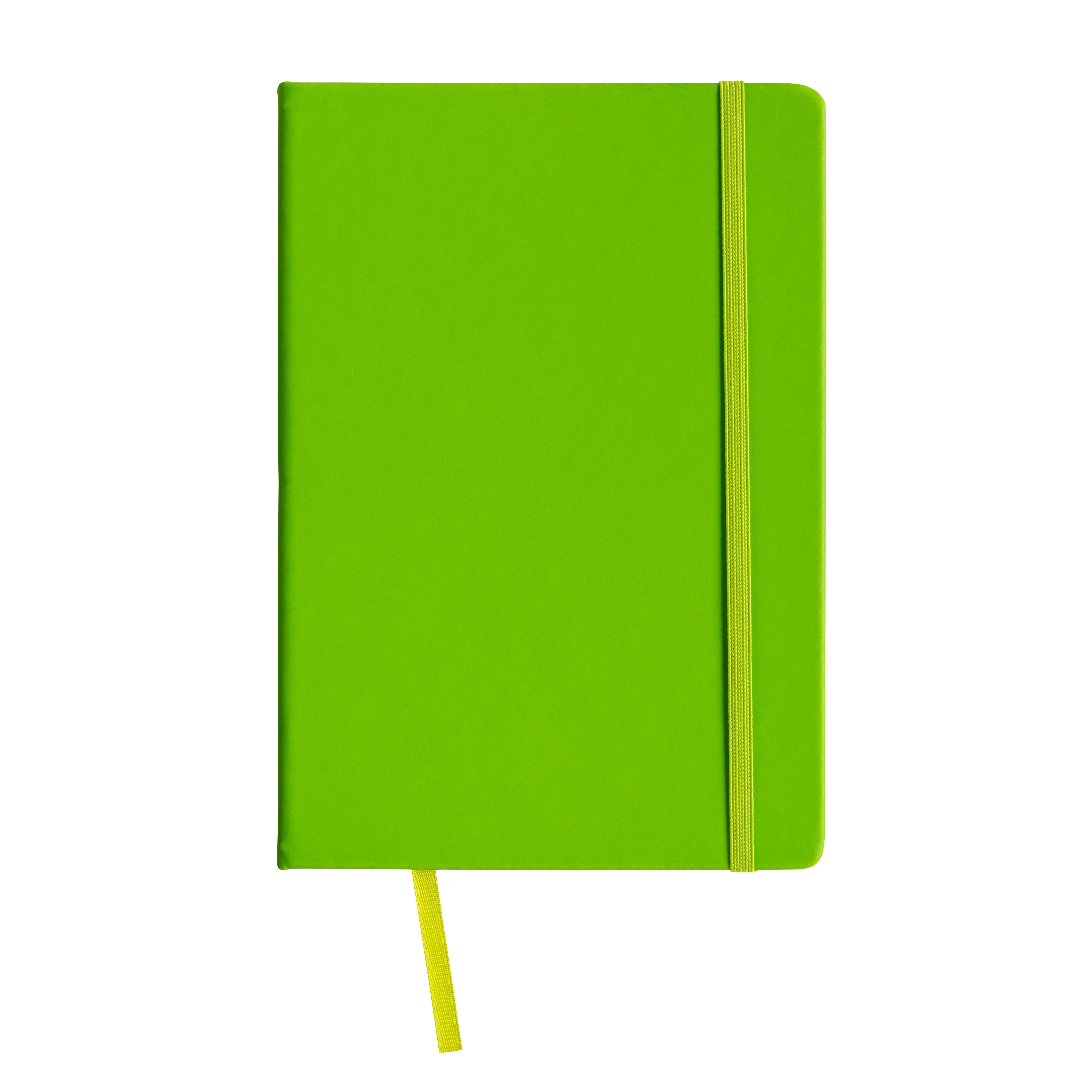 Immagine Quaderno in PU con elastico colorato, fogli a quadretti (80 pag.), segnalibro in raso
