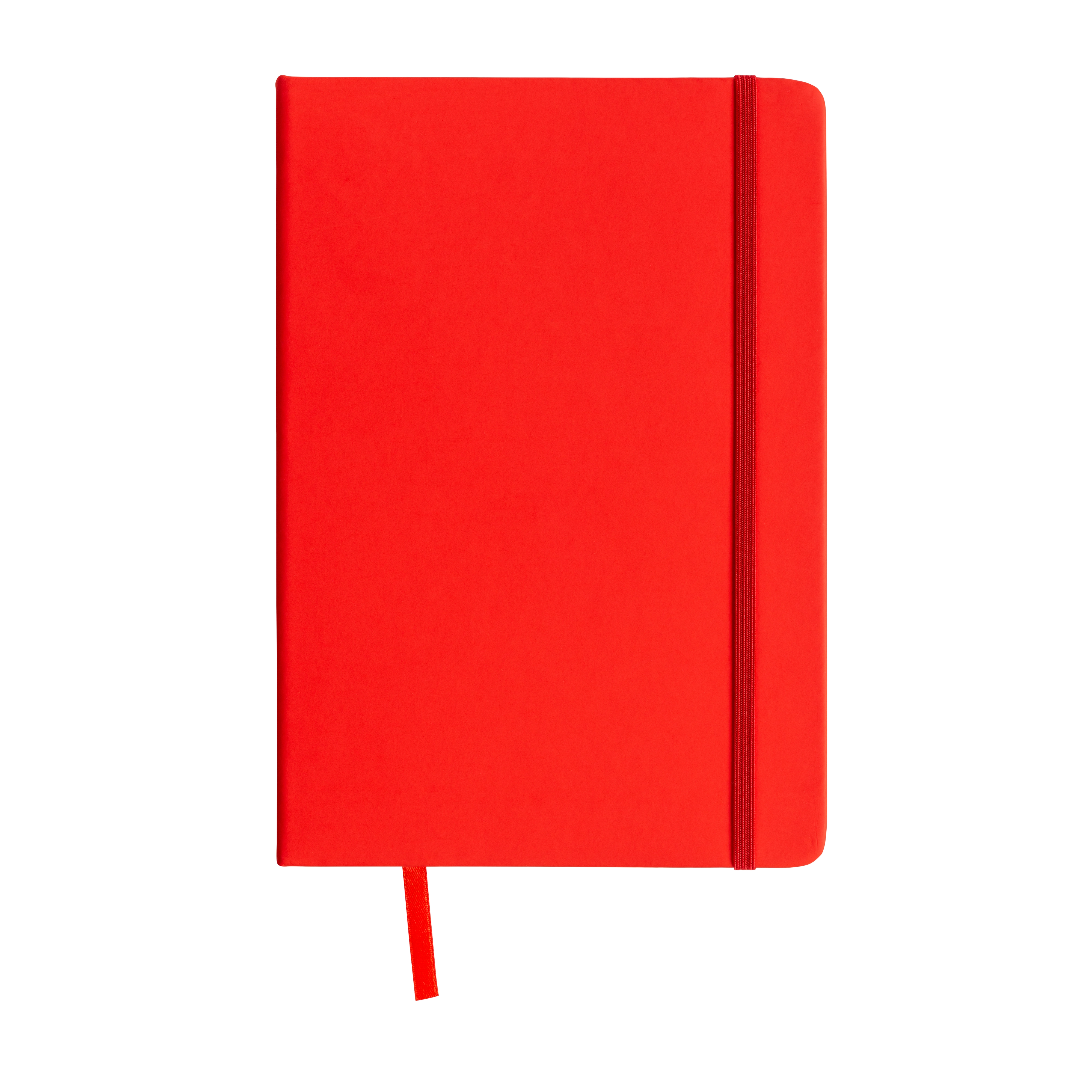 Immagine Quaderno in PU con elastico colorato, fogli a quadretti (80 pag.), segnalibro in raso