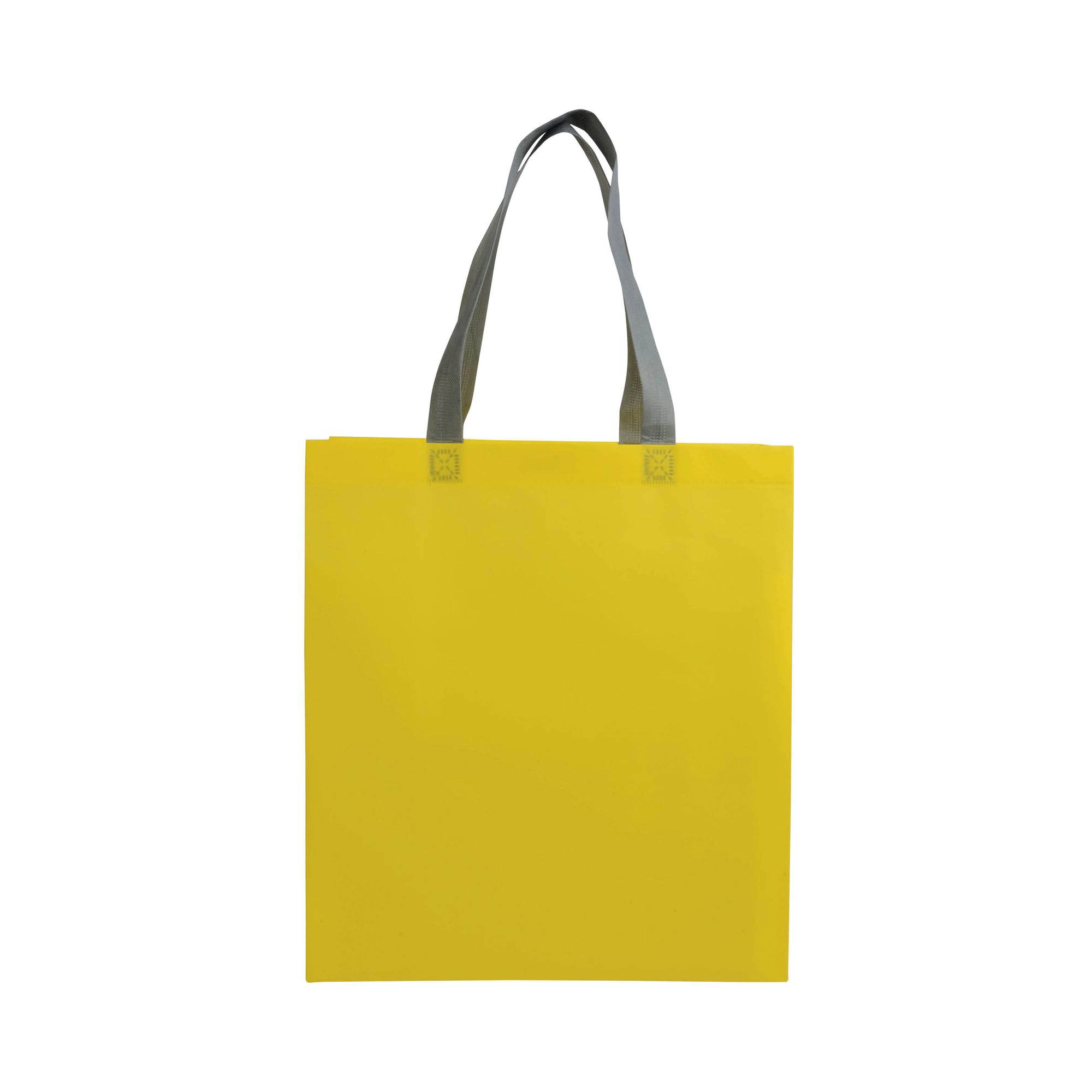 Immagine Shopper con soffietto in TNT laminato 100 g/m2 termosaldato, manici corti