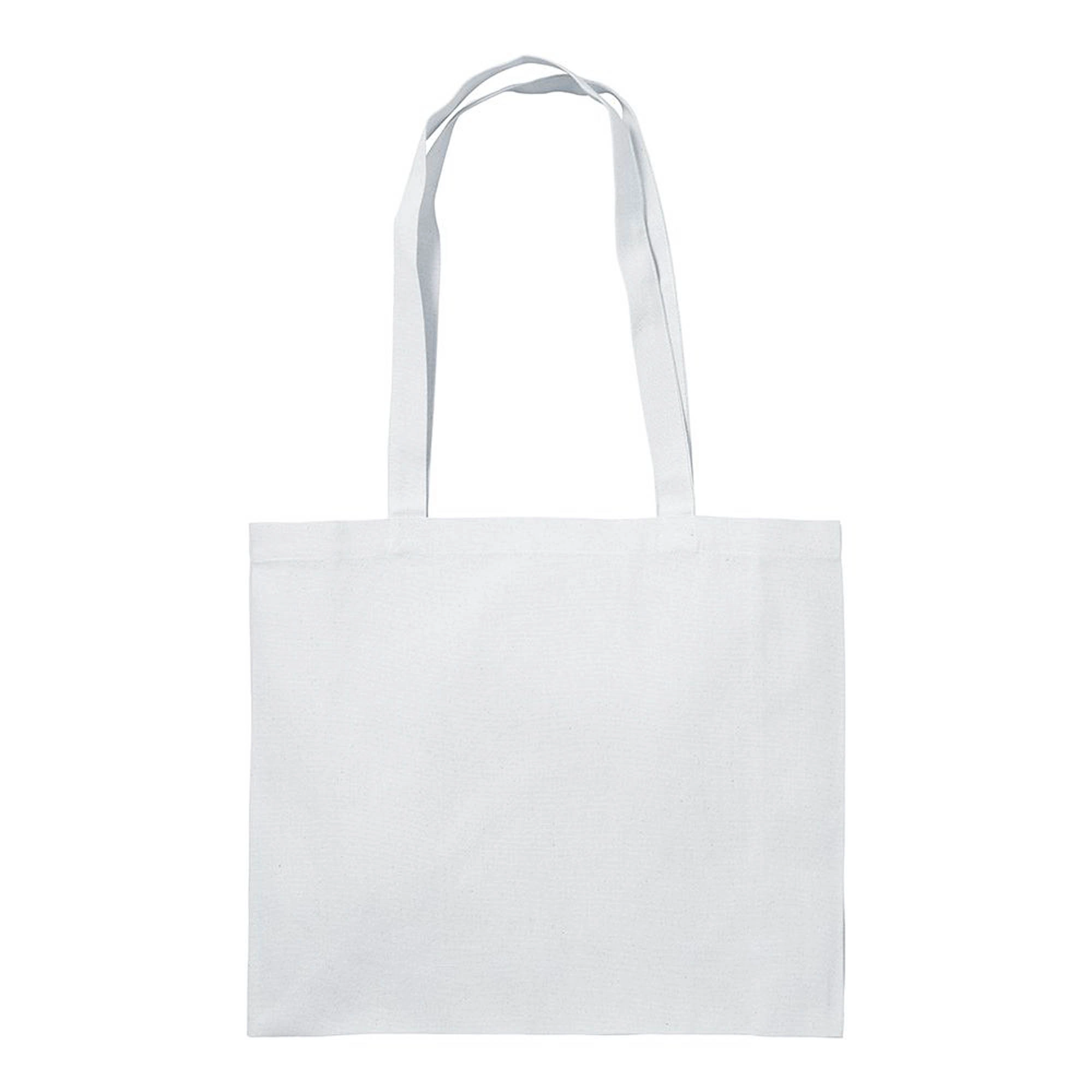 Immagine Shopper con soffietto in cotone 200 g/m2, manici lunghi