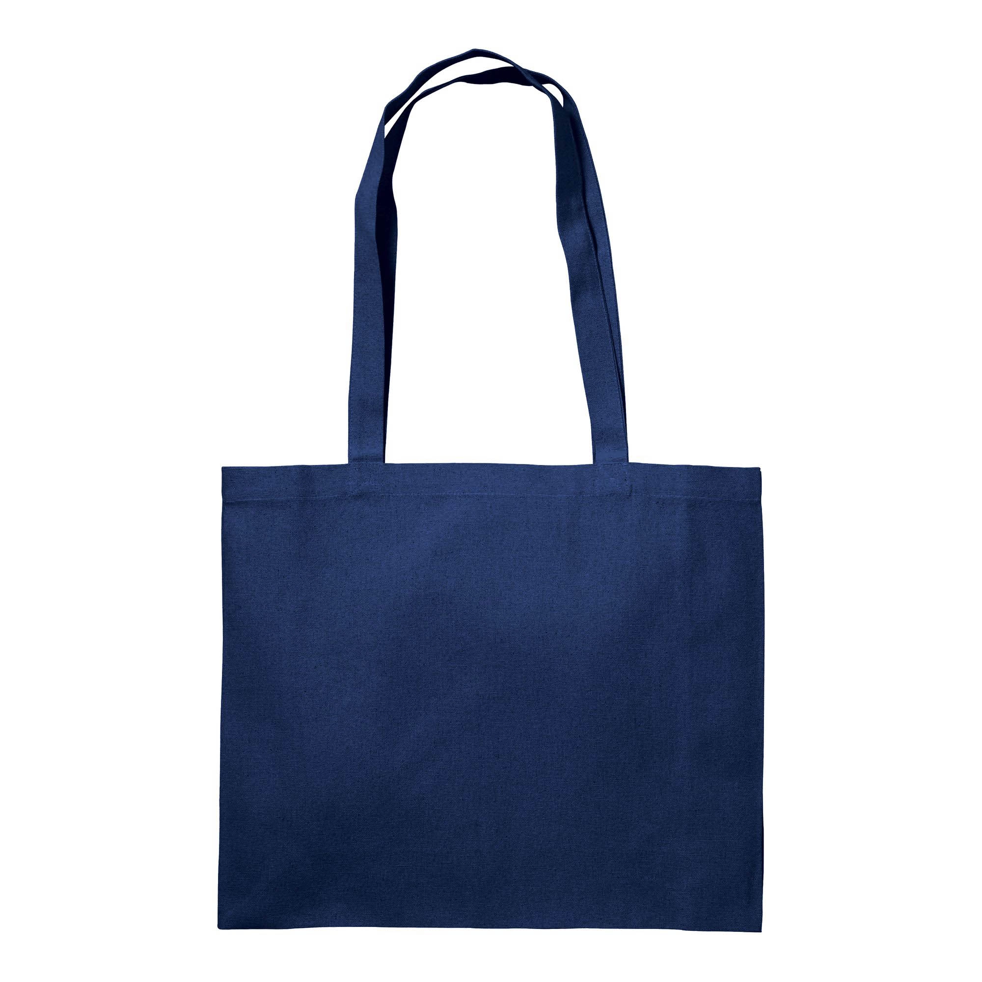 Immagine Shopper con soffietto in cotone 200 g/m2, manici lunghi