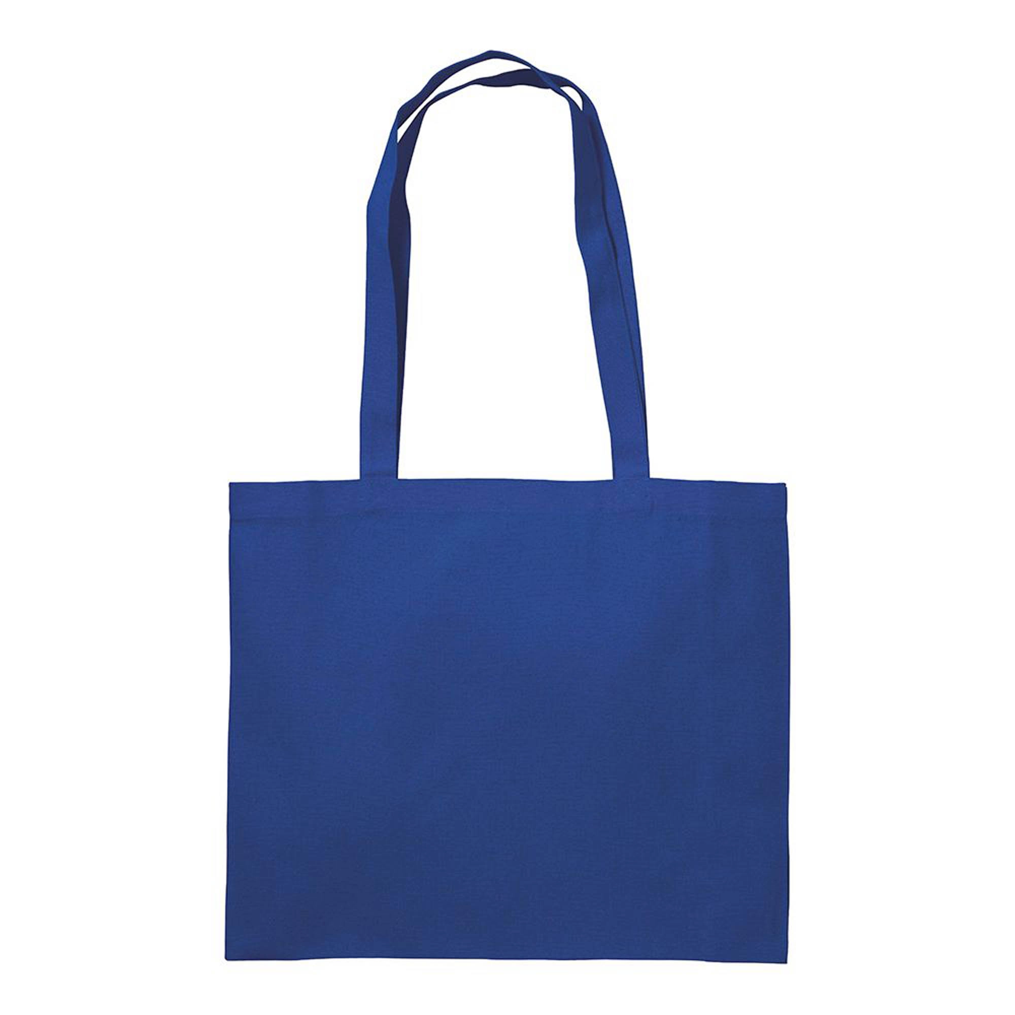 Immagine Shopper con soffietto in cotone 200 g/m2, manici lunghi