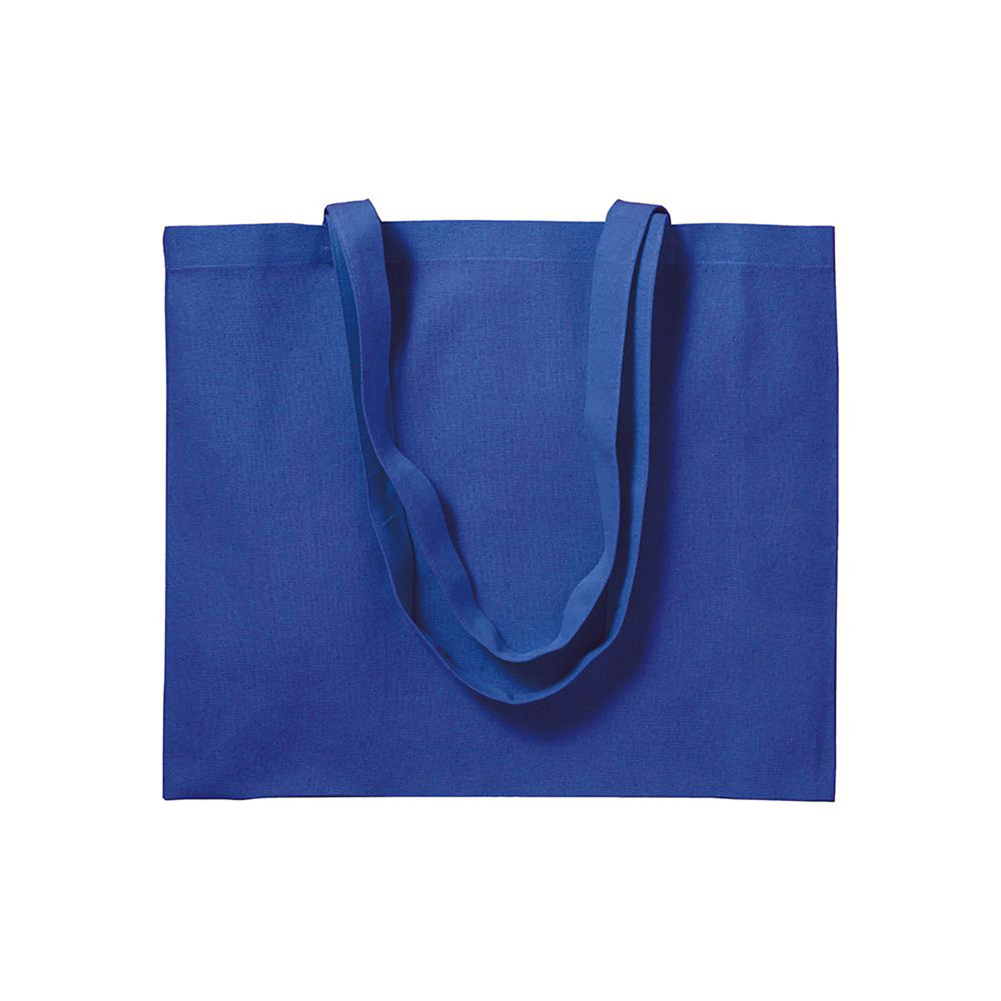 Immagine Shopper con soffietto in cotone 200 g/m2, manici lunghi