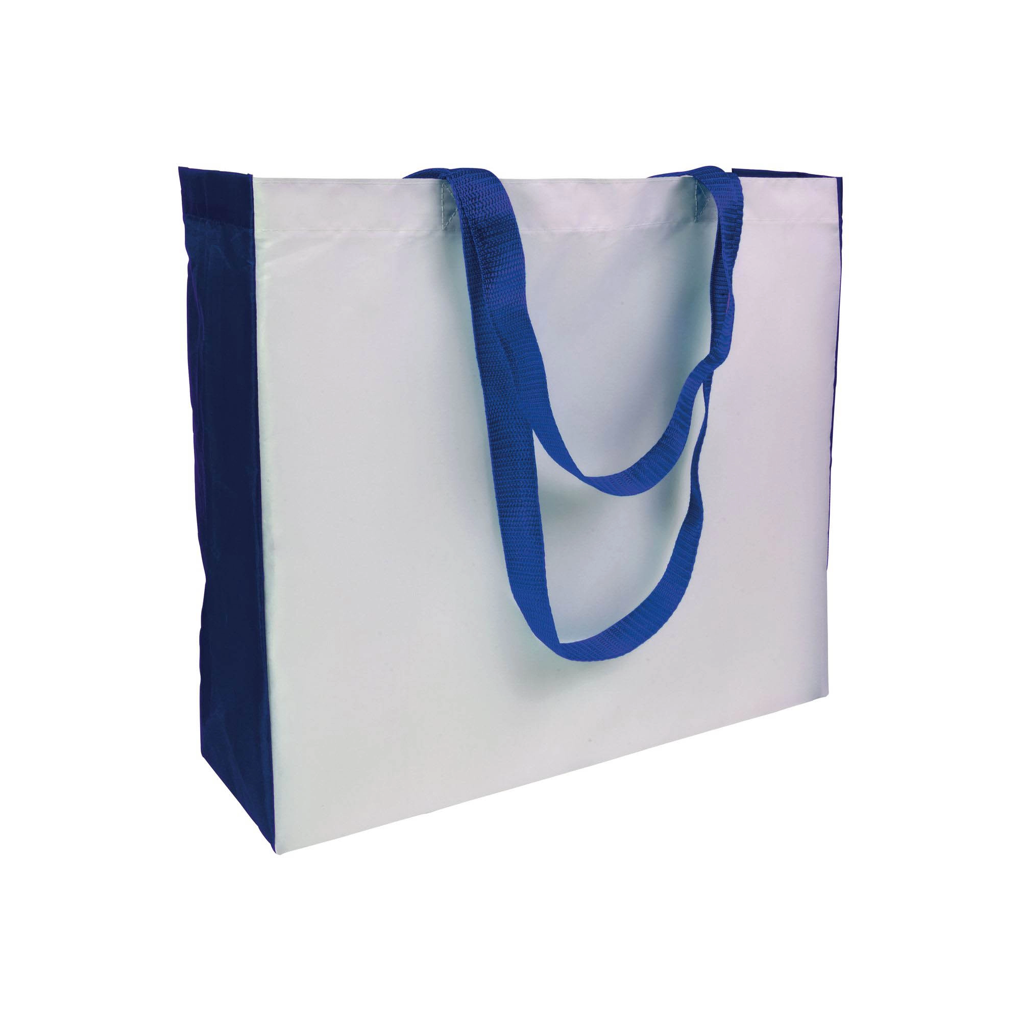 Immagine Shopper con soffietto colorato in poliestere 210D resistente al calore