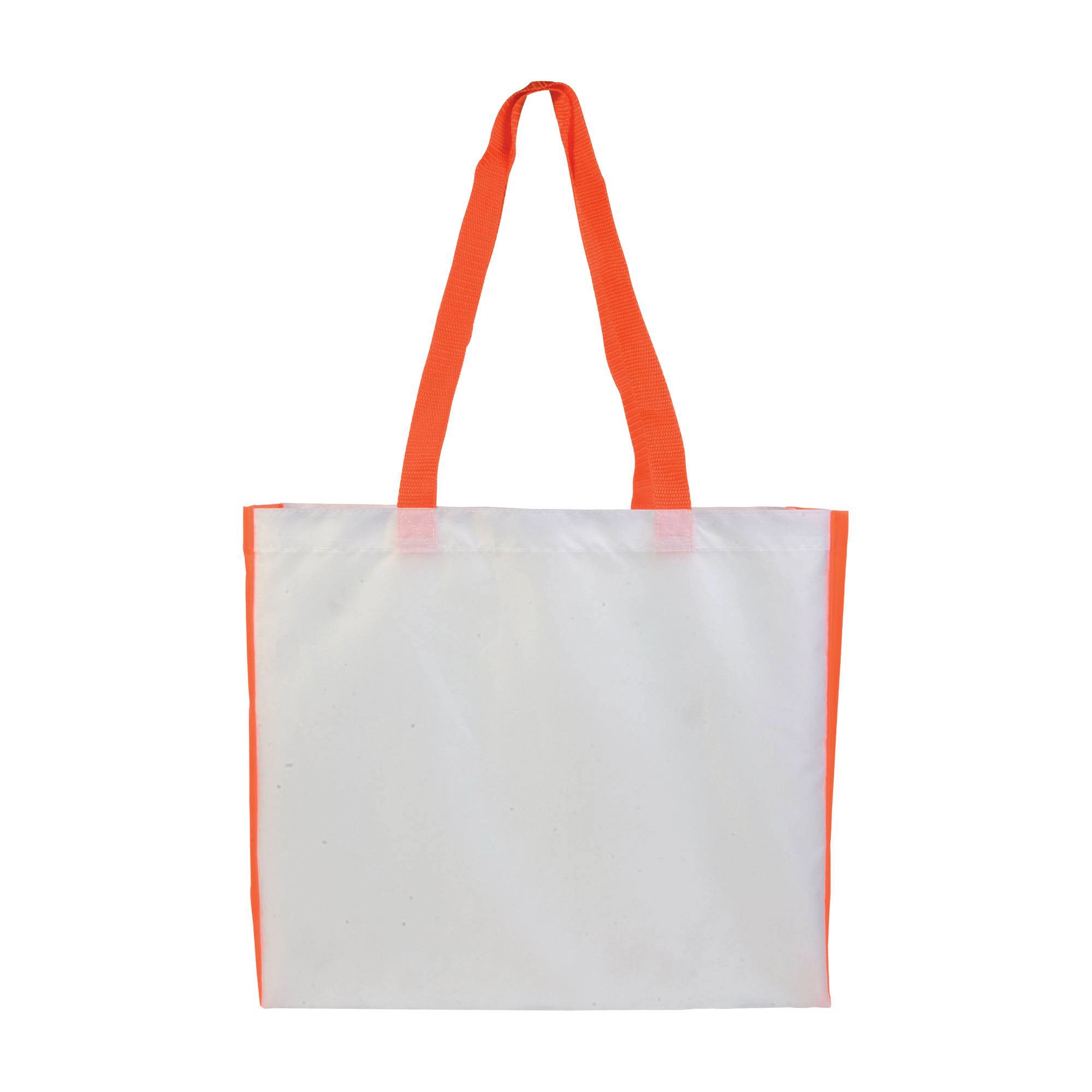 Immagine Shopper con soffietto colorato in poliestere 210D resistente al calore