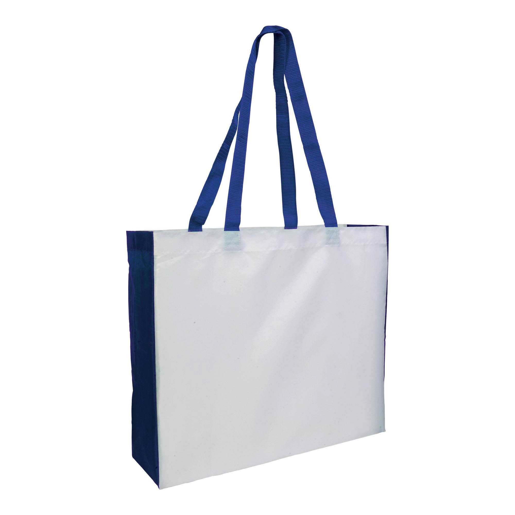 Immagine Shopper con soffietto colorato in poliestere 210D resistente al calore