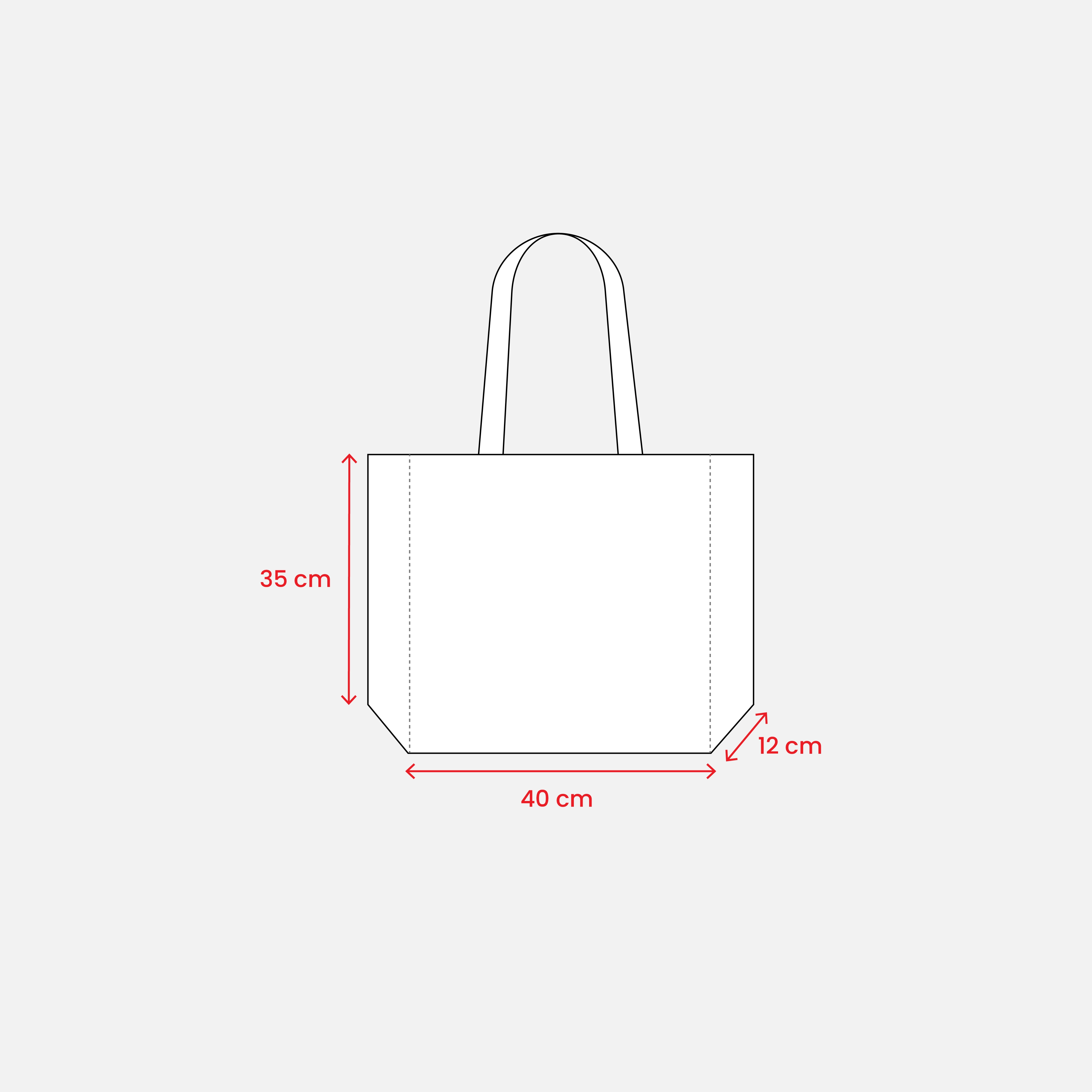Immagine Shopper in TNT laminato, manici lunghi e soffietto