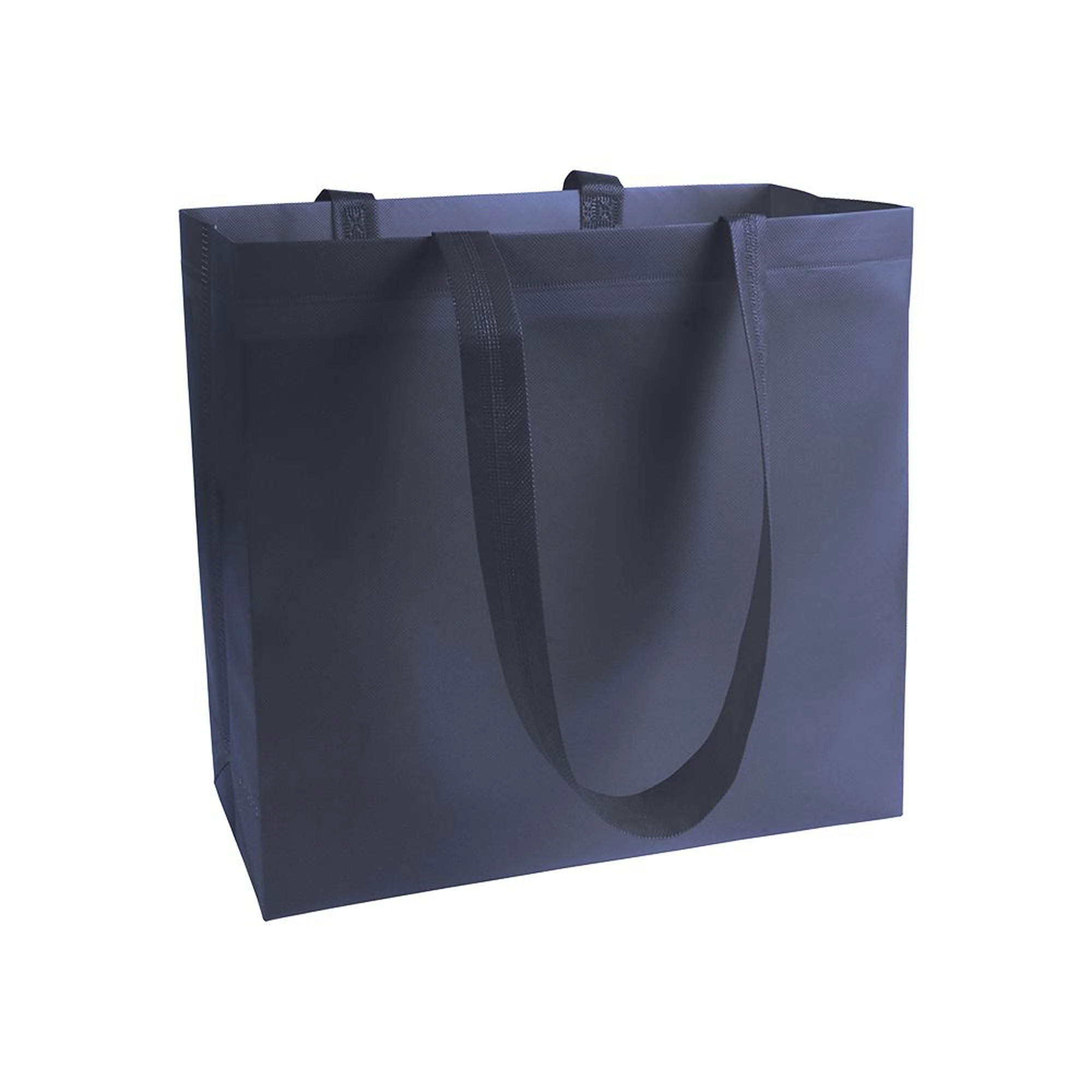 Immagine Shopper in TNT laminato, manici lunghi e soffietto