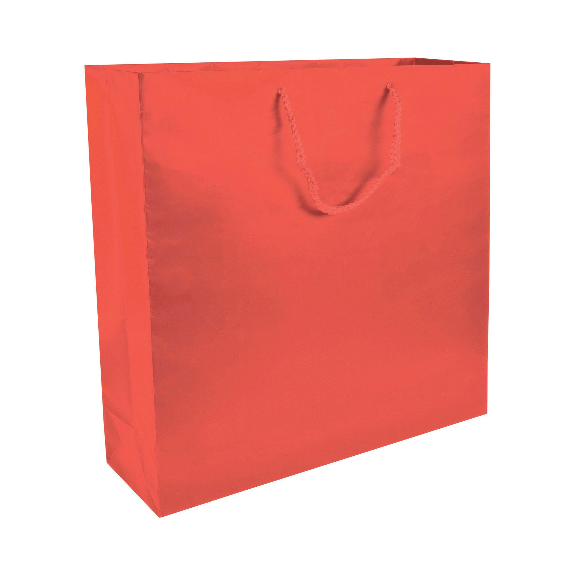 Immagine Shopper con soffietto in carta laminata opaca 157 g/m2 con rinforzo alla base