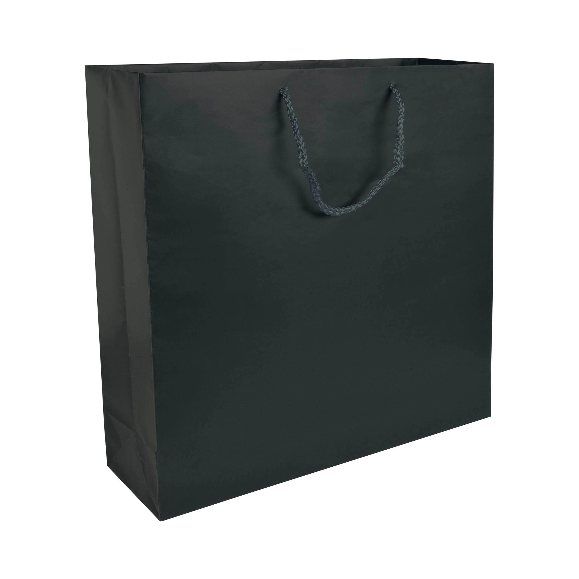 Immagine Shopper con soffietto in carta laminata opaca 157 g/m2 con rinforzo alla base