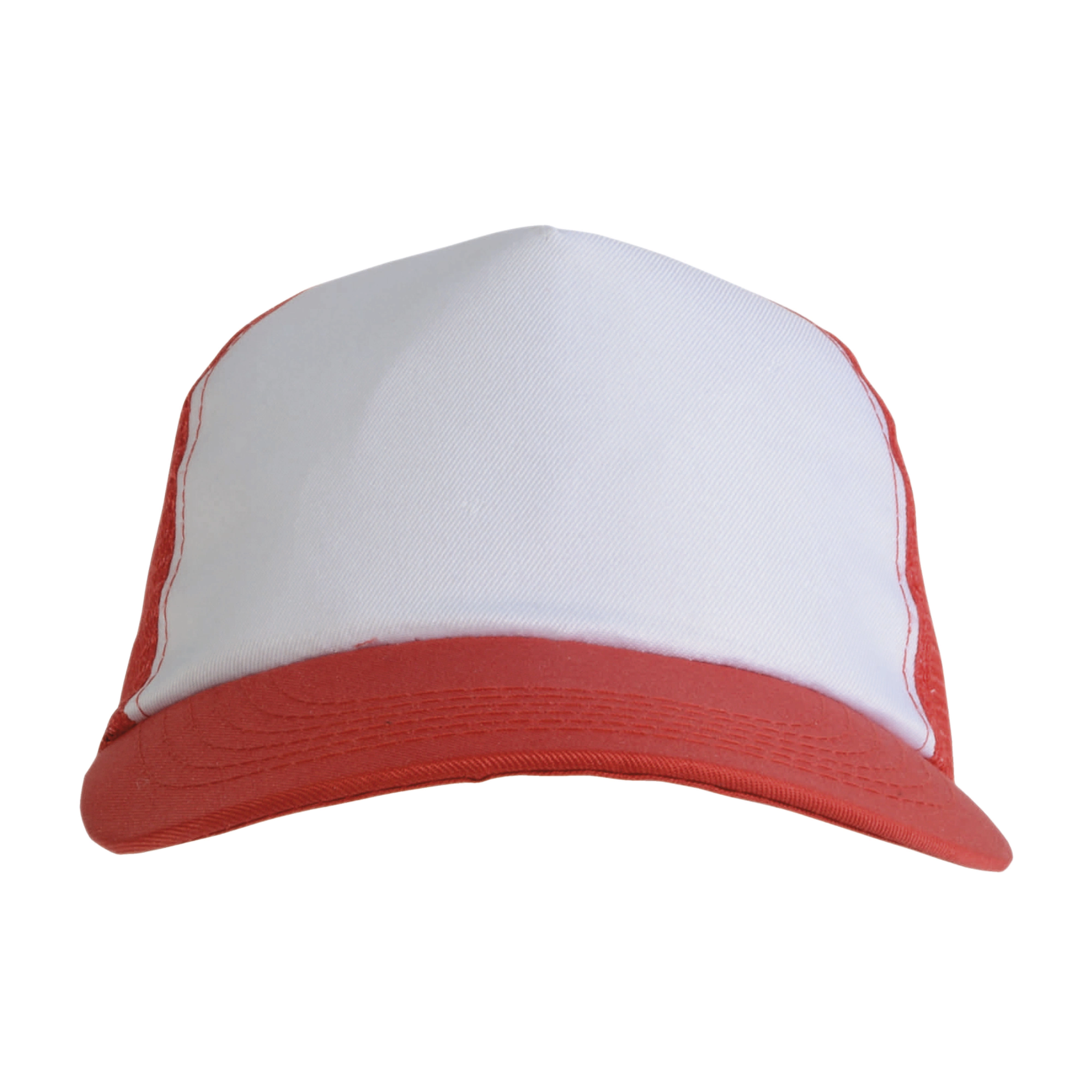 Immagine Cappellino in poliestere, 5 pannelli con calotta a rete