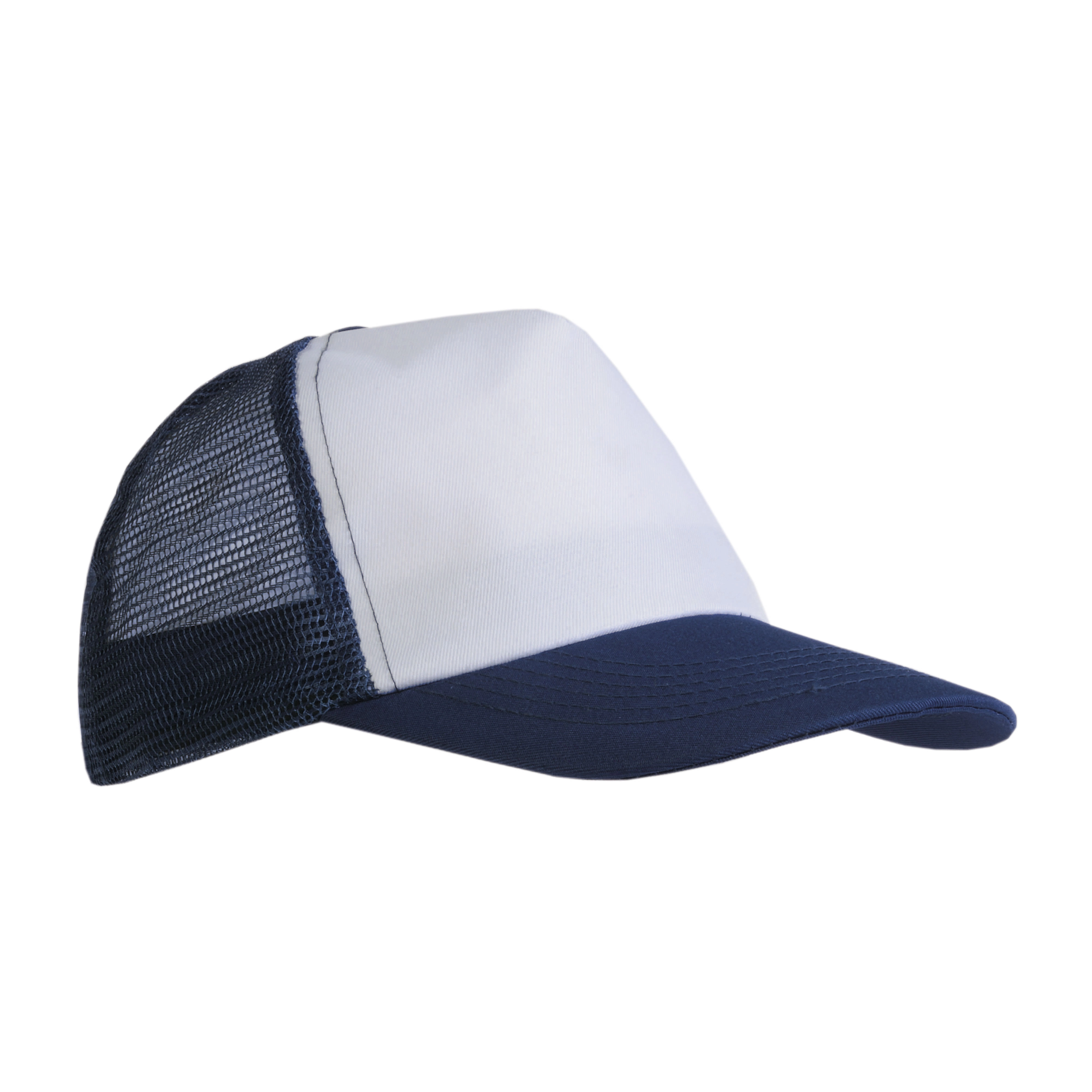 Immagine Cappellino in poliestere, 5 pannelli con calotta a rete