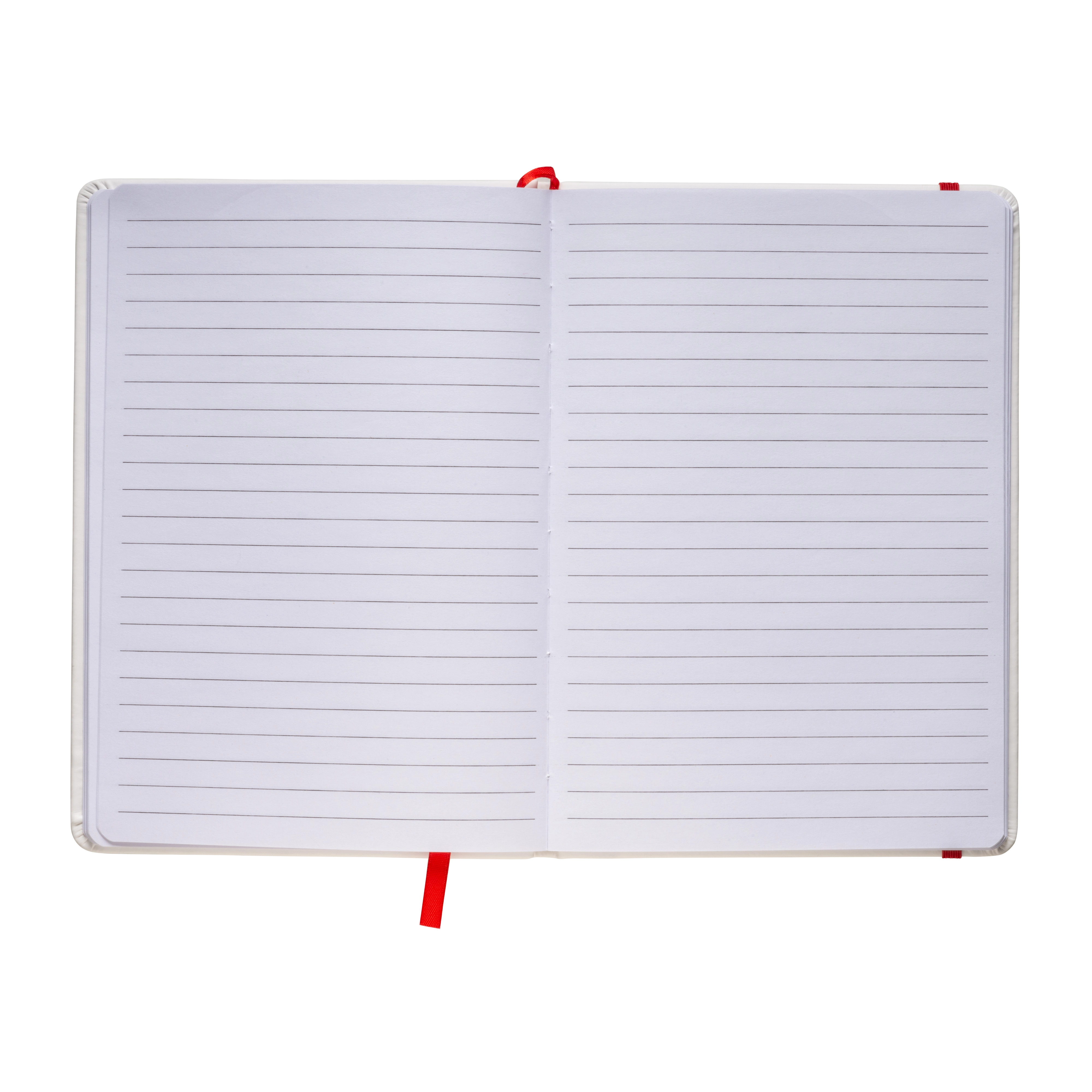 Immagine Quaderno in copertina in PU con elastico colorato(80 pag.), segnalibro in raso