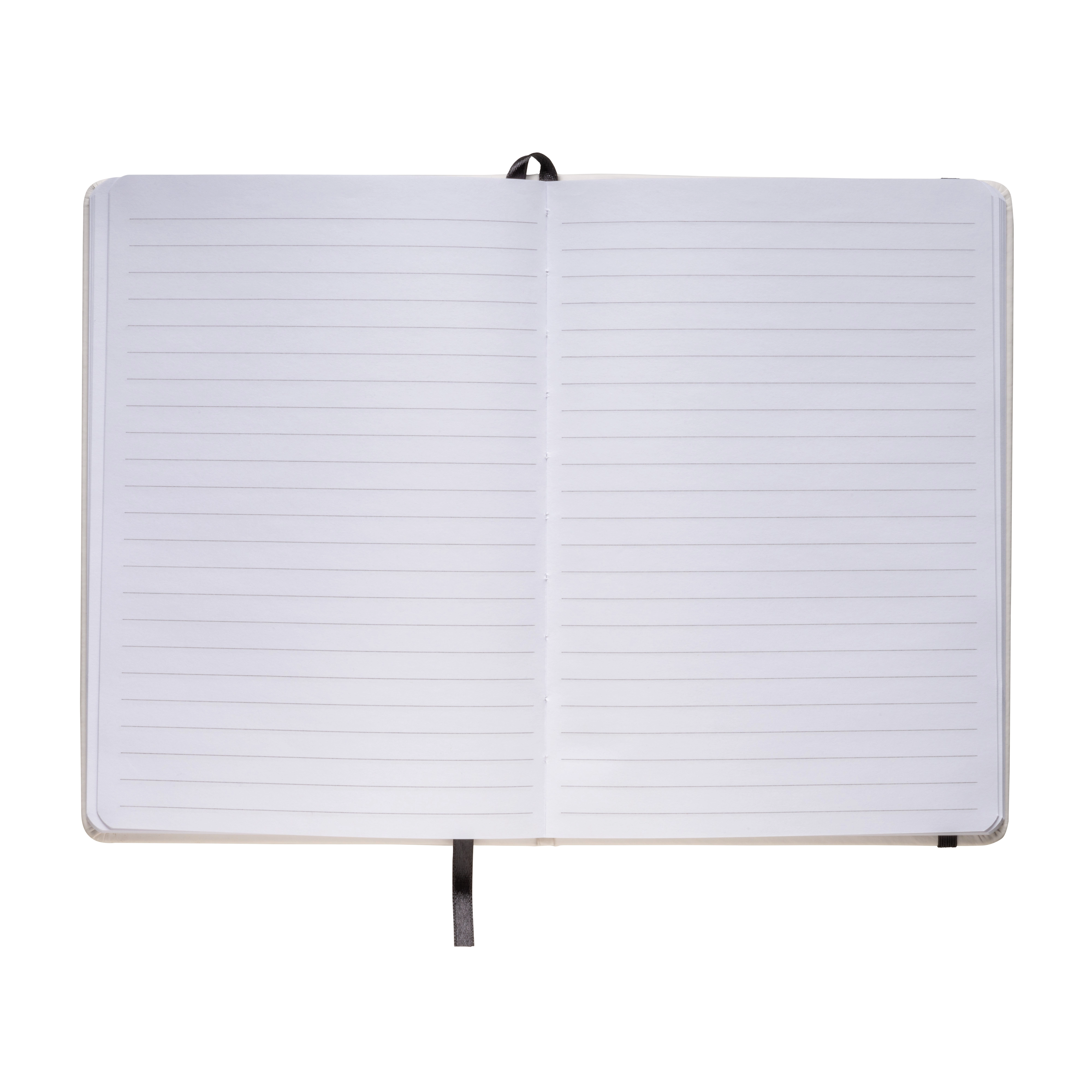 Immagine Quaderno in copertina in PU con elastico colorato(80 pag.), segnalibro in raso