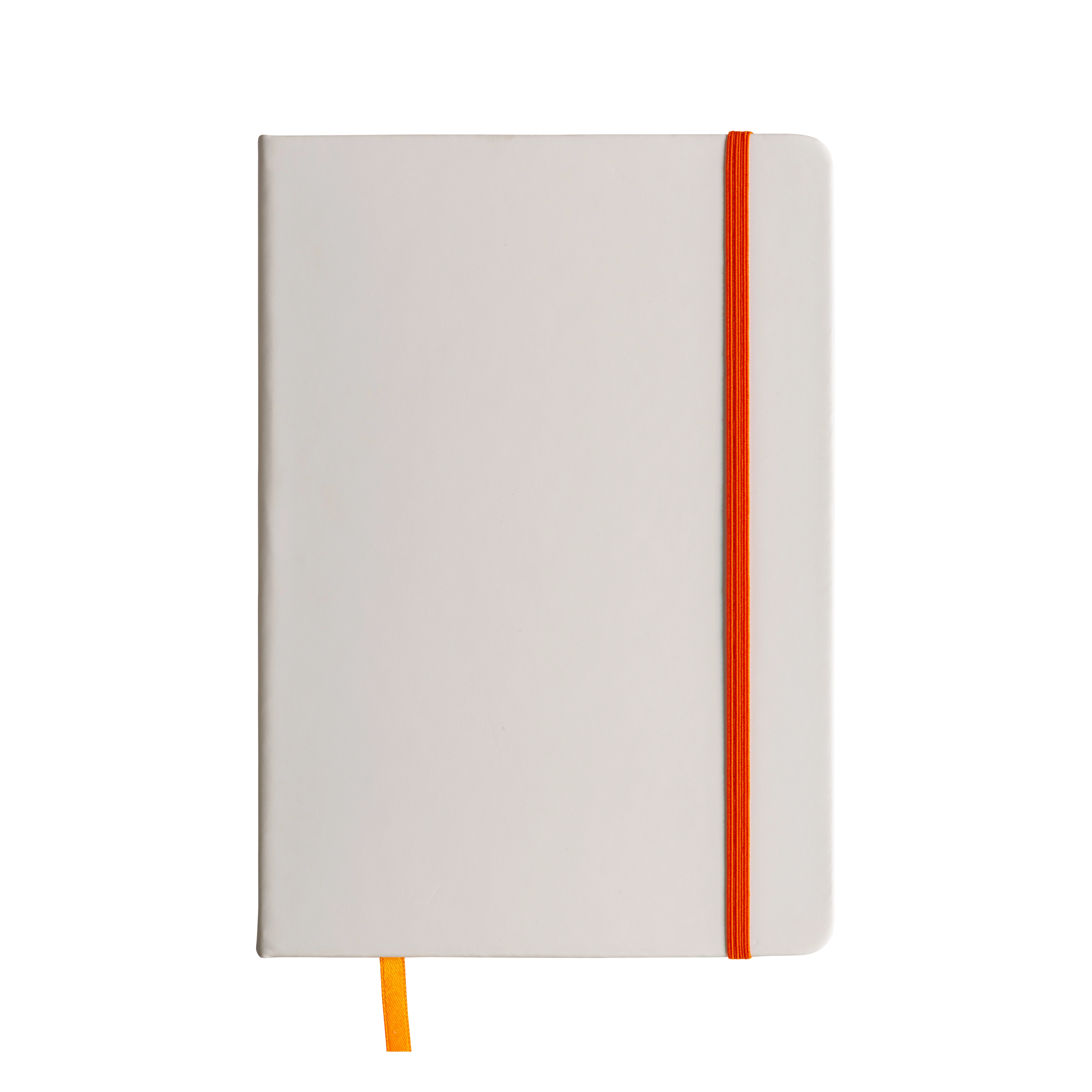 Immagine Quaderno in copertina in PU con elastico colorato(80 pag.), segnalibro in raso