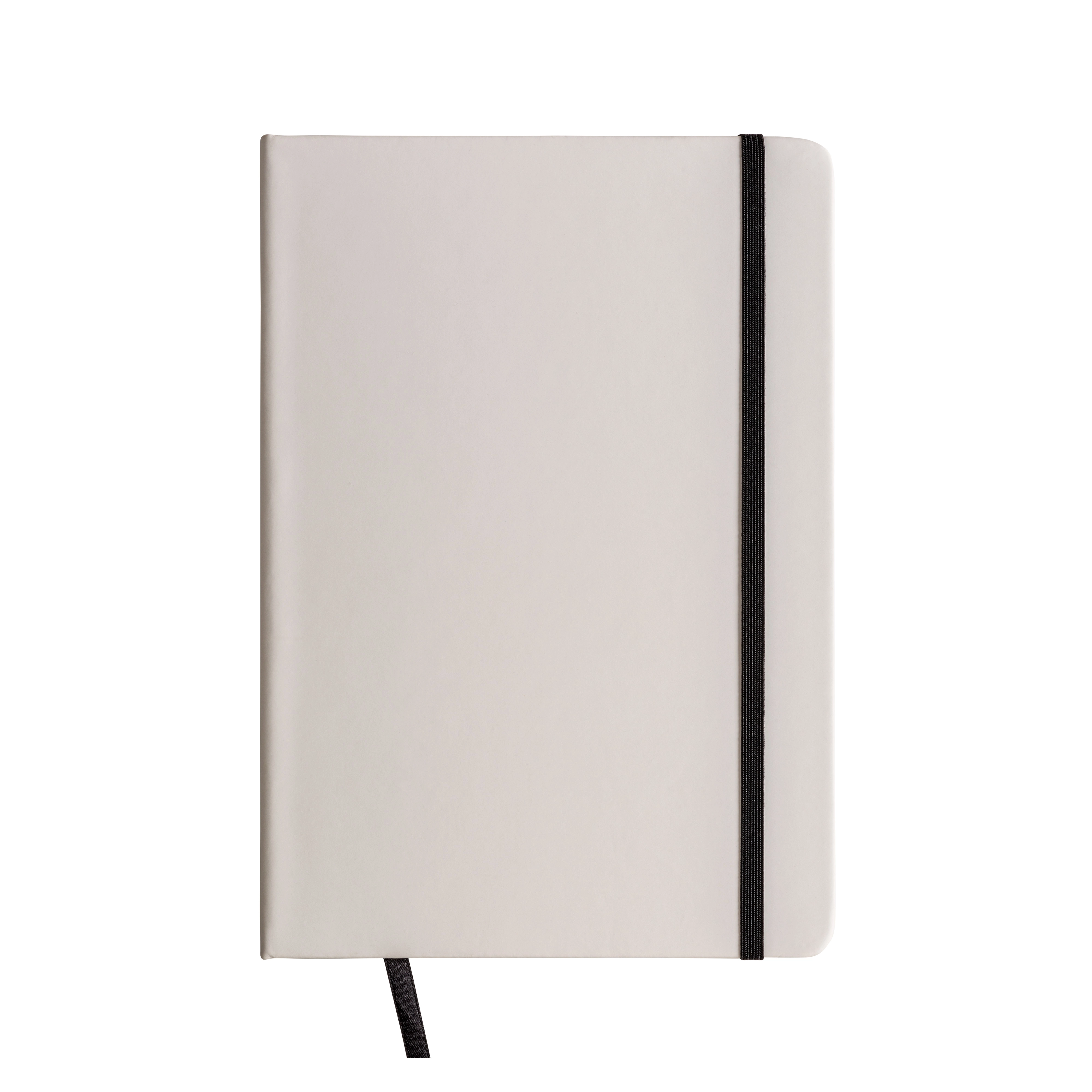 Immagine Quaderno in copertina in PU con elastico colorato(80 pag.), segnalibro in raso