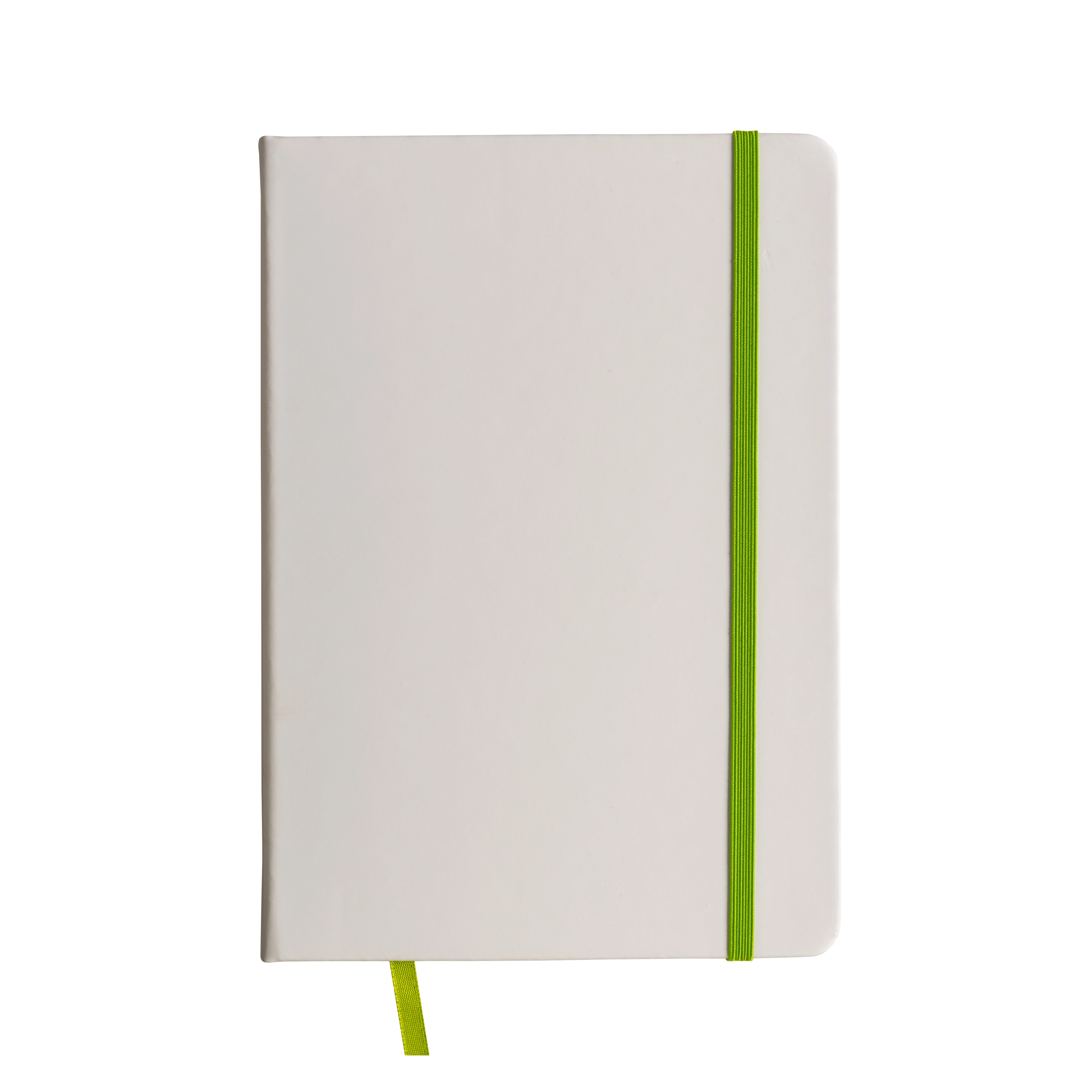 Immagine Quaderno in copertina in PU con elastico colorato(80 pag.), segnalibro in raso