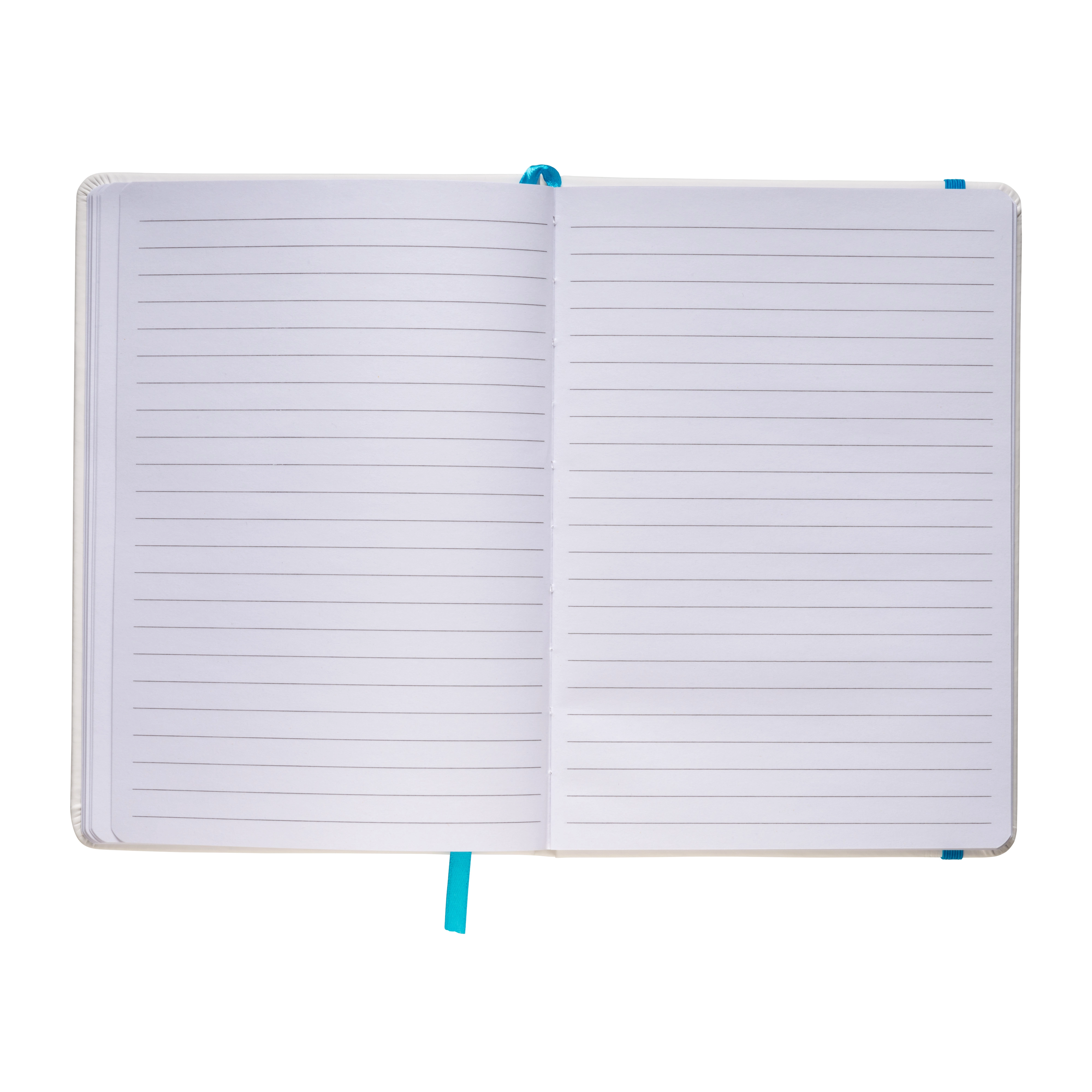 Immagine Quaderno in copertina in PU con elastico colorato(80 pag.), segnalibro in raso