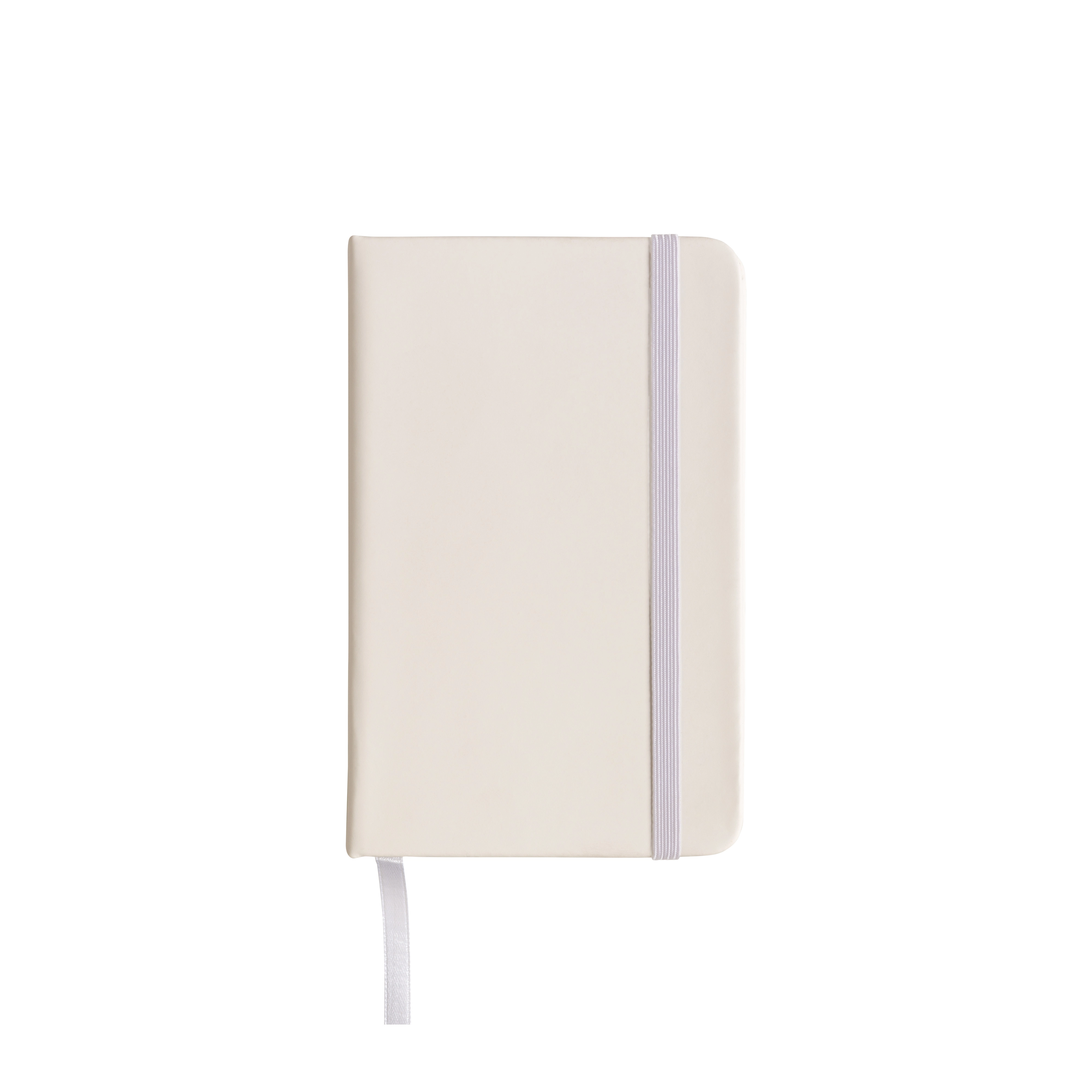 Immagine Quaderno in PU con elastico colorato, fogli a righe (80 pag.), segnalibro in raso