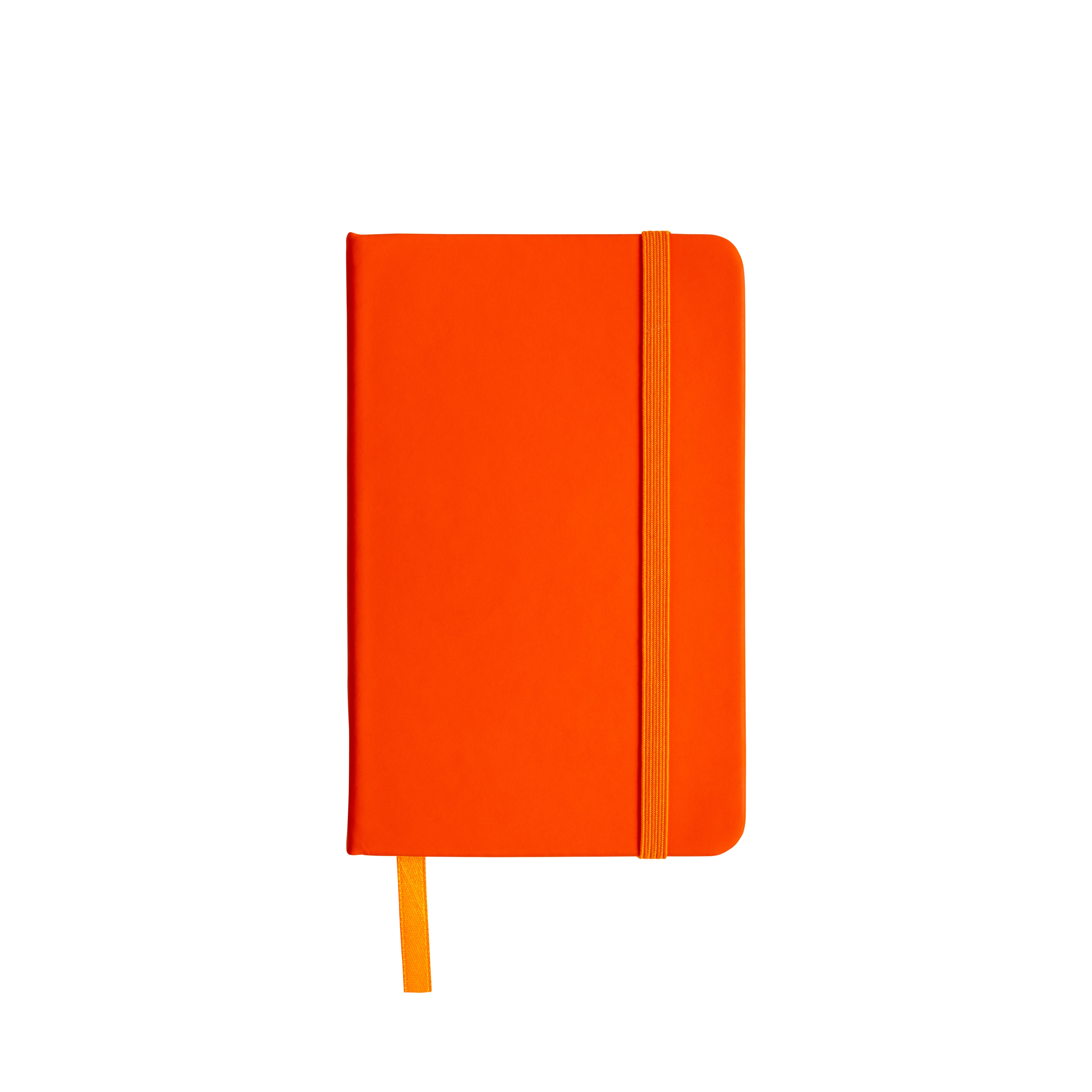 Immagine Quaderno in PU con elastico colorato, fogli a righe (80 pag.), segnalibro in raso