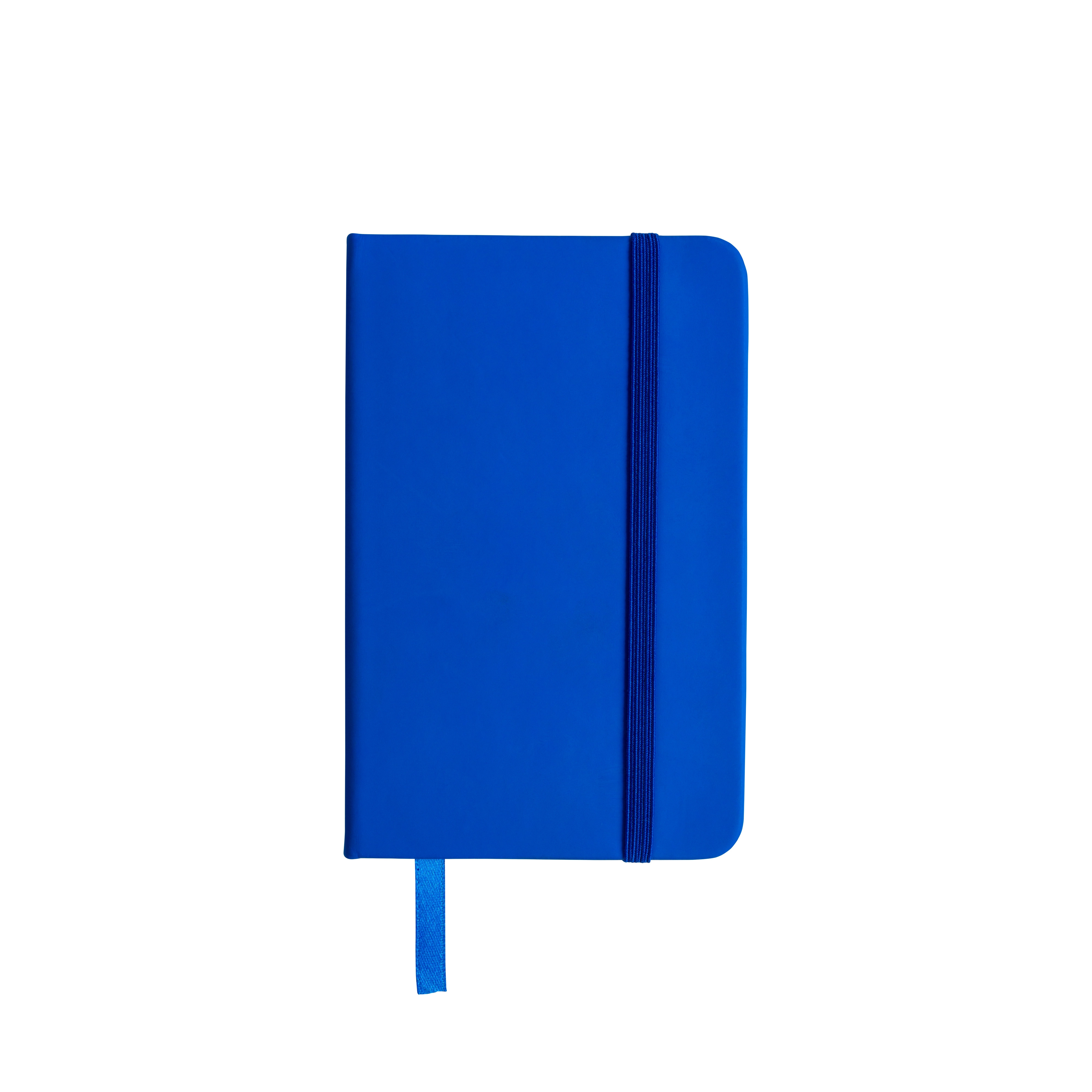 Immagine Quaderno in PU con elastico colorato, fogli a righe (80 pag.), segnalibro in raso