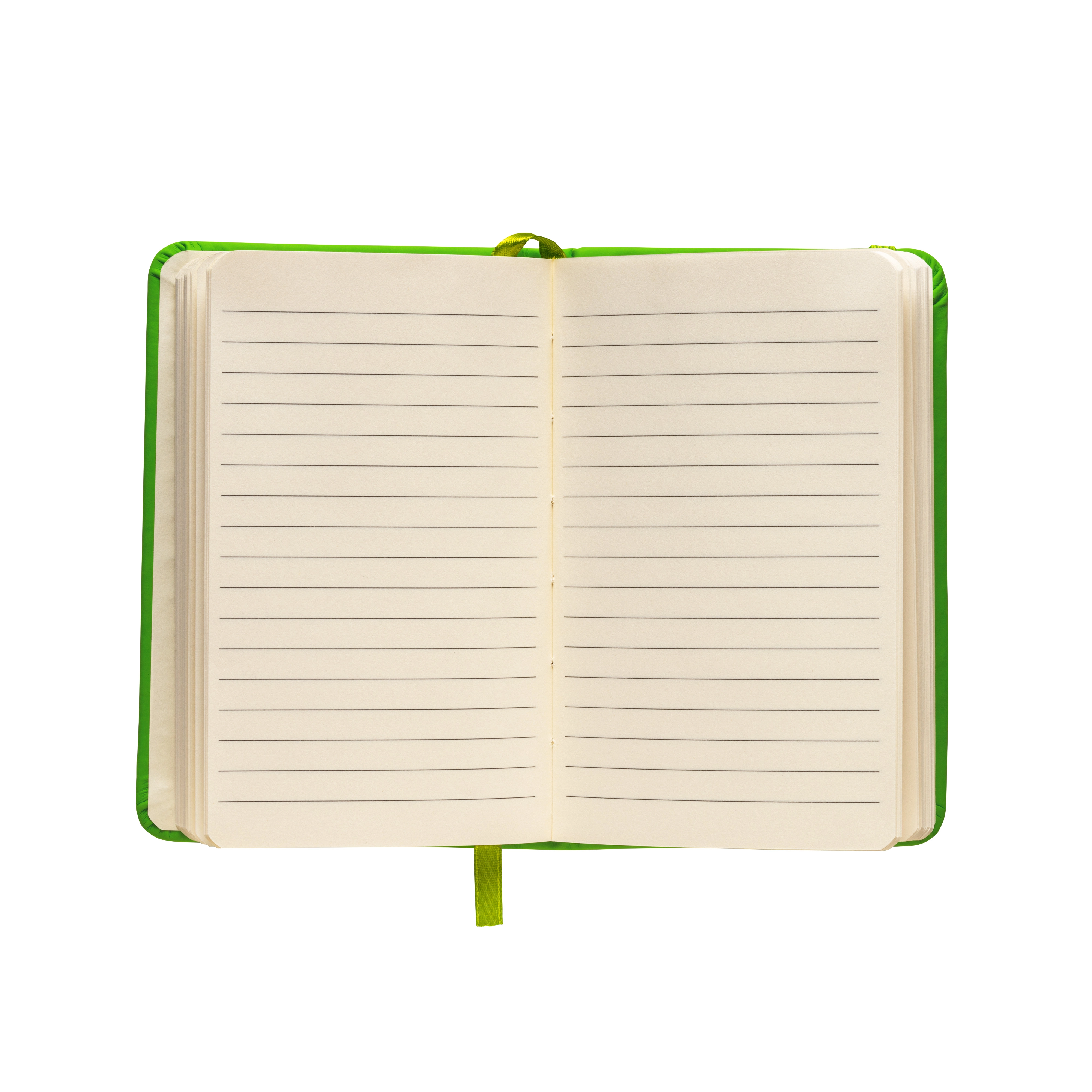 Immagine Quaderno in PU con elastico colorato, fogli a righe (80 pag.), segnalibro in raso