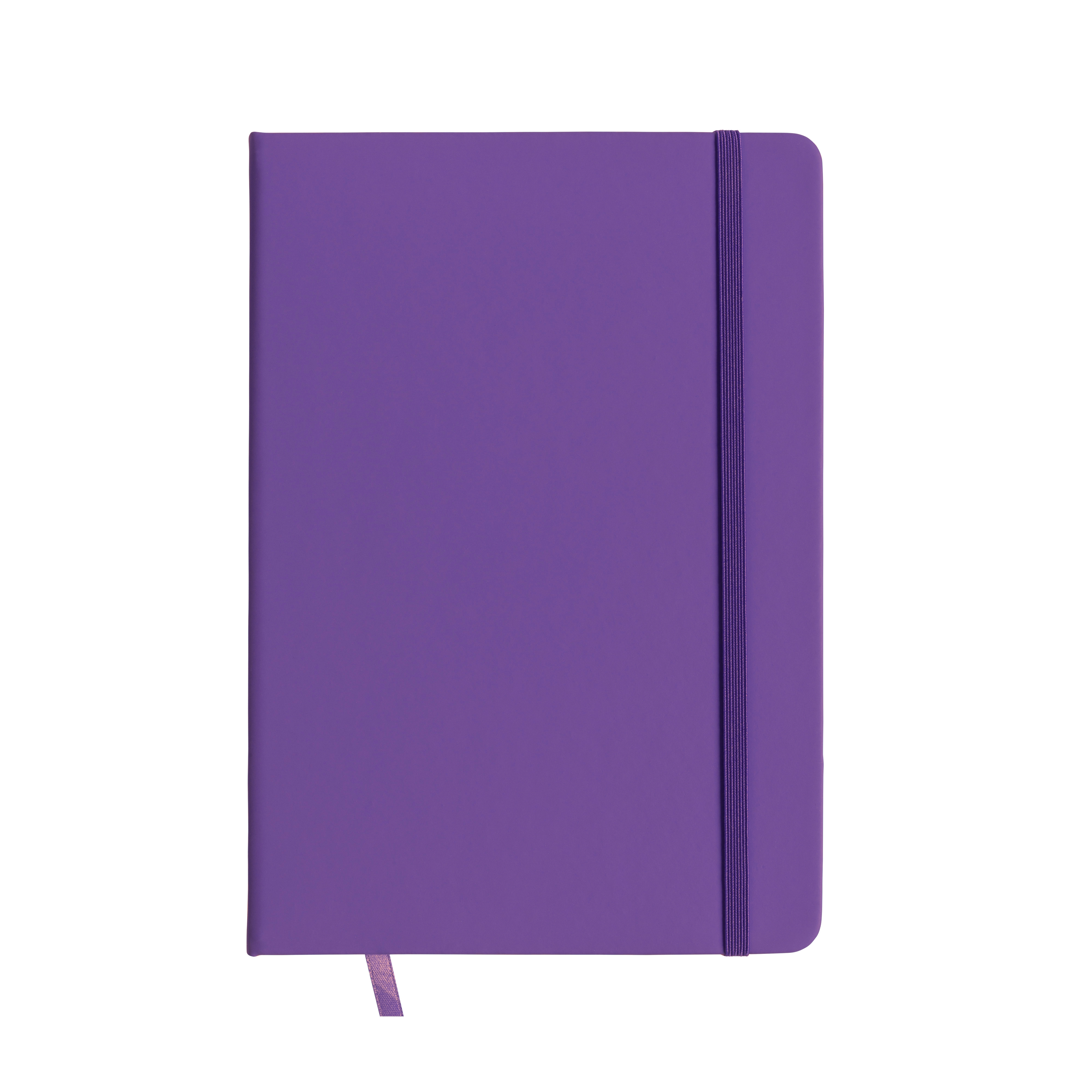 Immagine Quaderno in PU con elastico colorato, fogli a righe (80 pag.) colore avorio, segnalibro in
