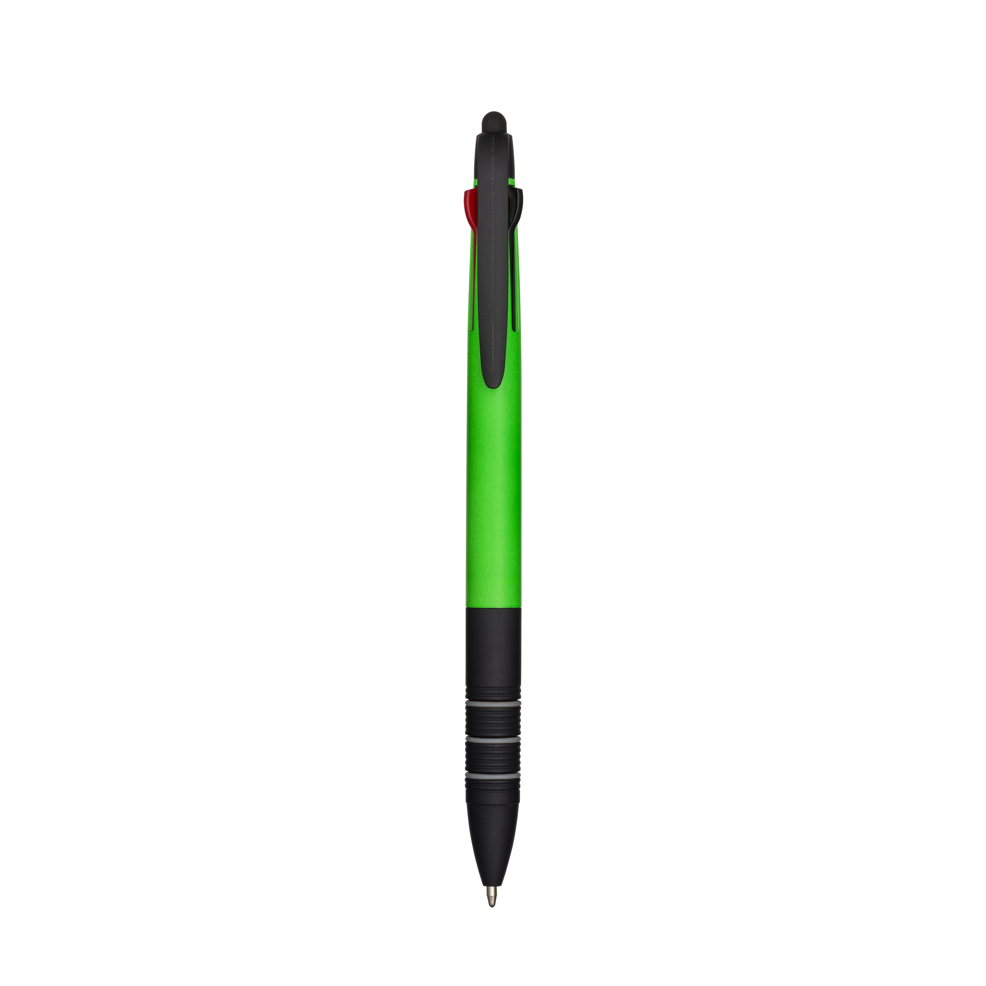 Immagine Penna a scatto in plastica con 3 refill dei colori blu, nero e rosso