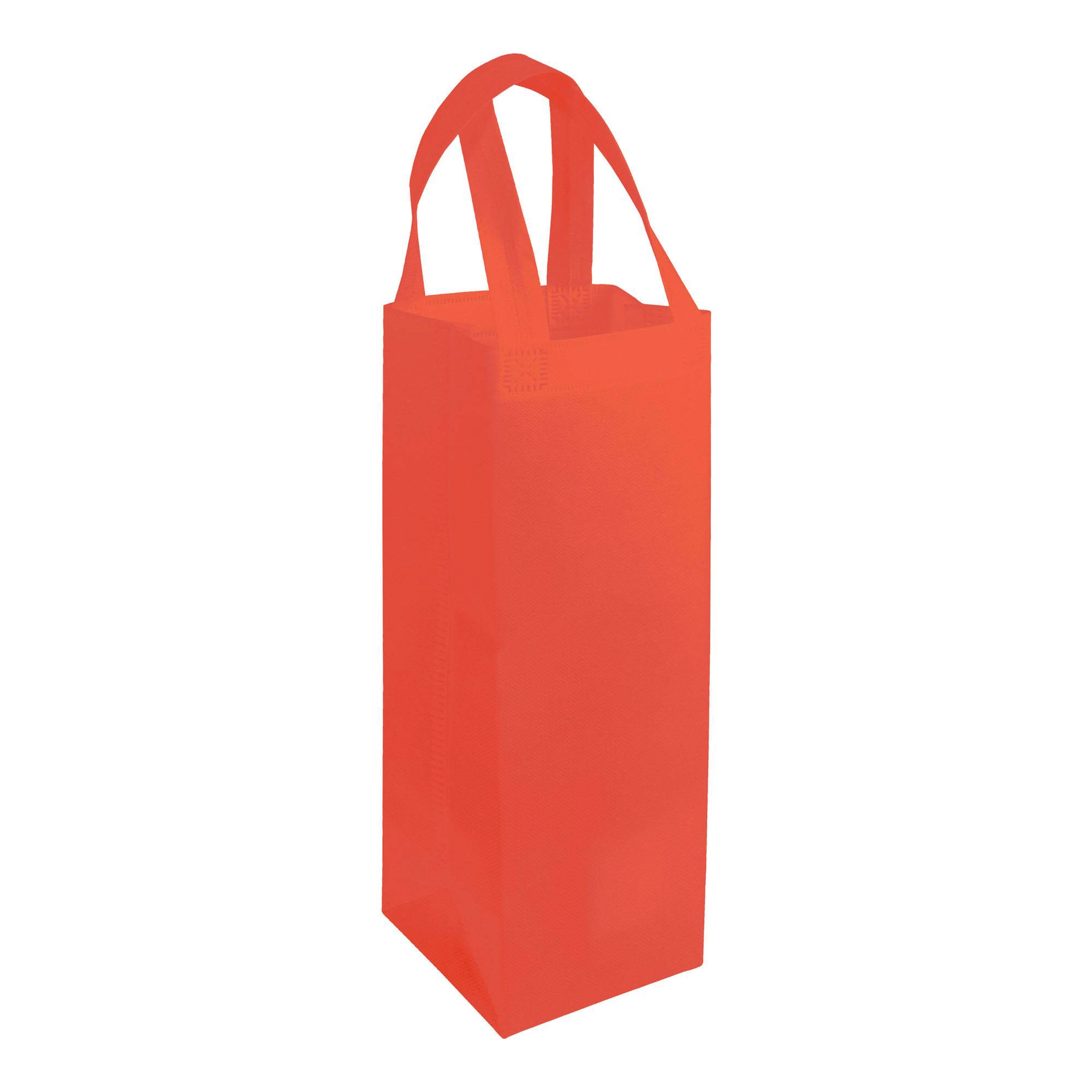 Immagine Shopper porta bottiglia in TNT 100 g/m2 termosaldato, manici corti