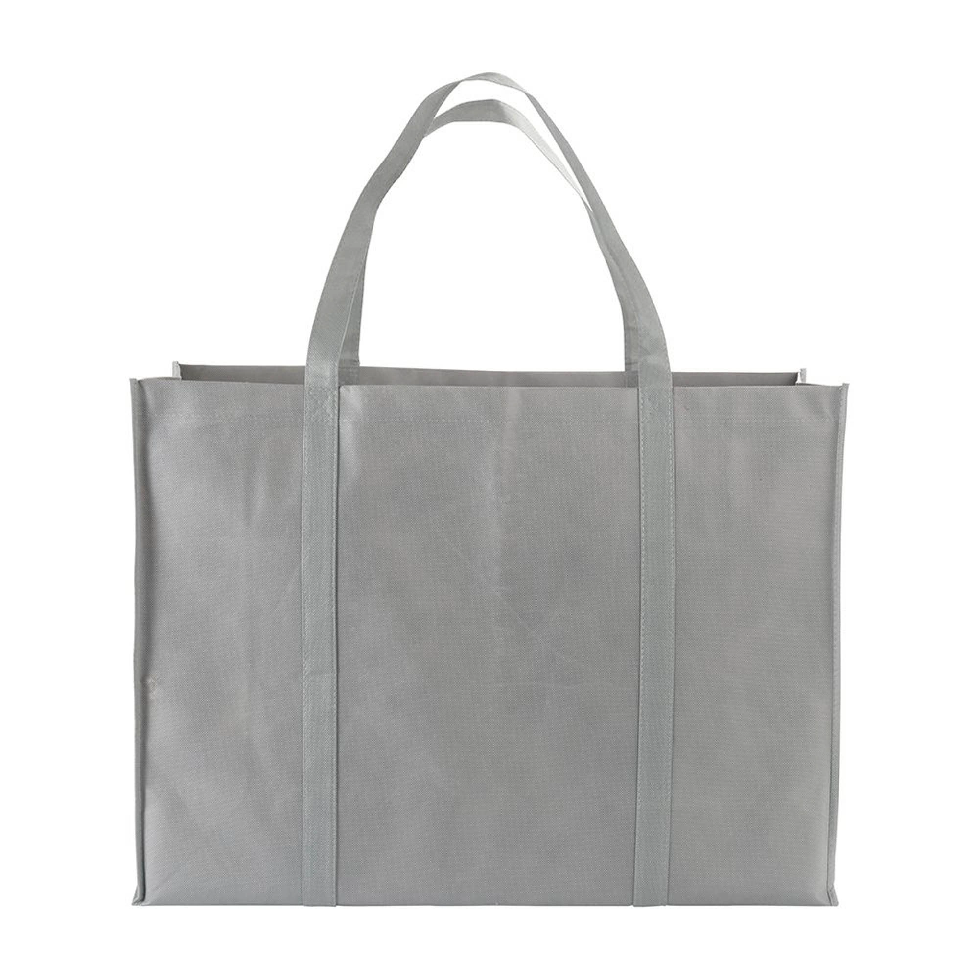Immagine Shopper maxi con soffietto in TNT 100 g/m2 cucito, manici lunghi