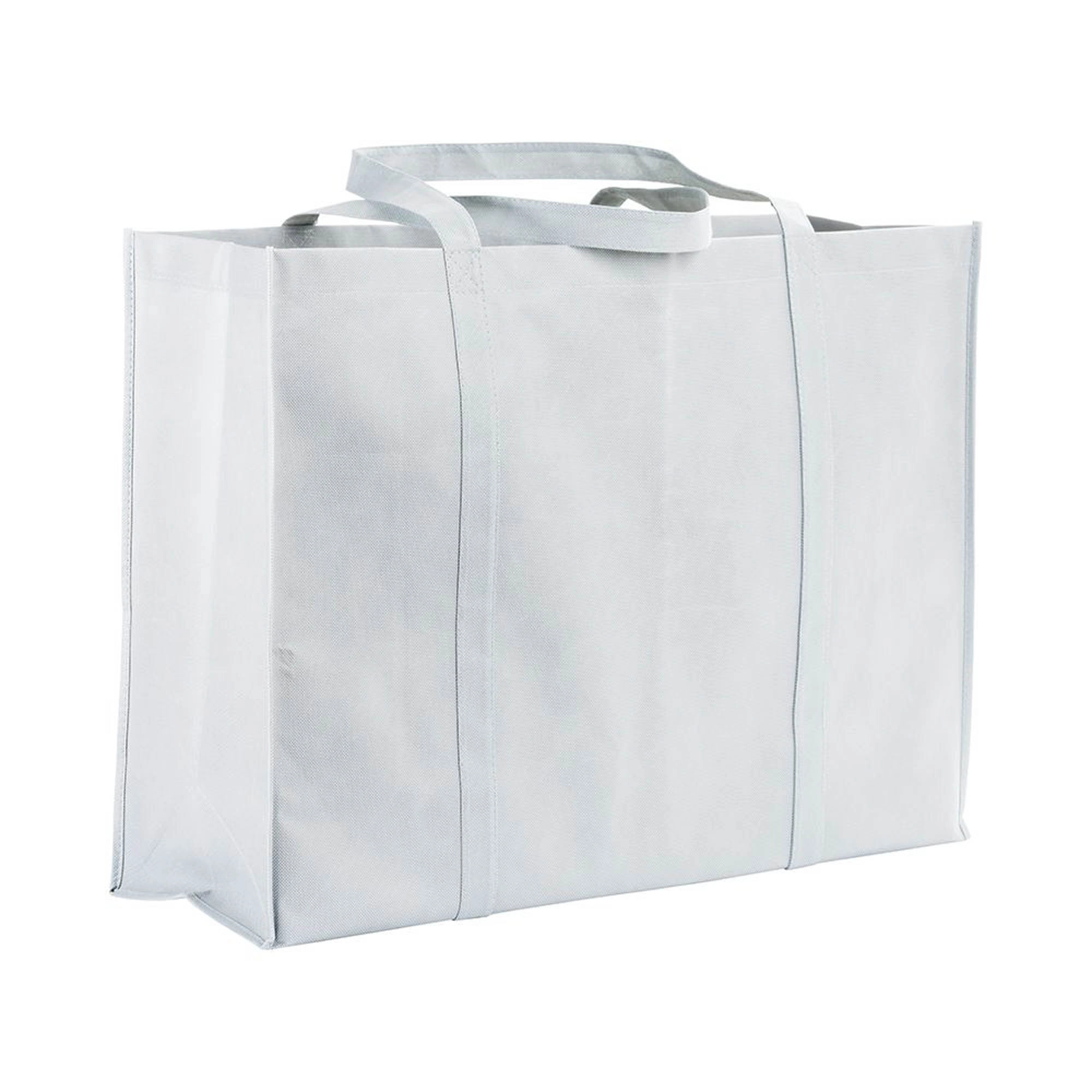 Immagine Shopper maxi con soffietto in TNT 100 g/m2 cucito, manici lunghi