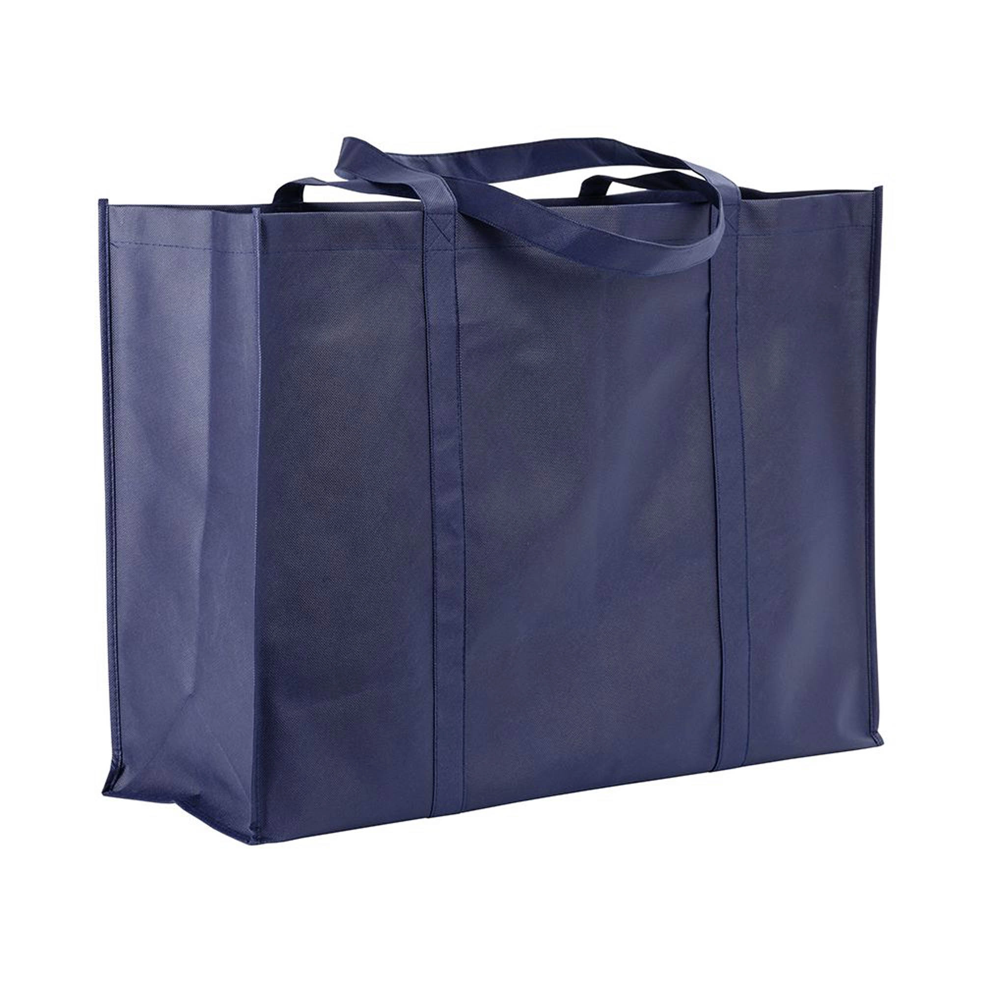 Immagine Shopper maxi con soffietto in TNT 100 g/m2 cucito, manici lunghi