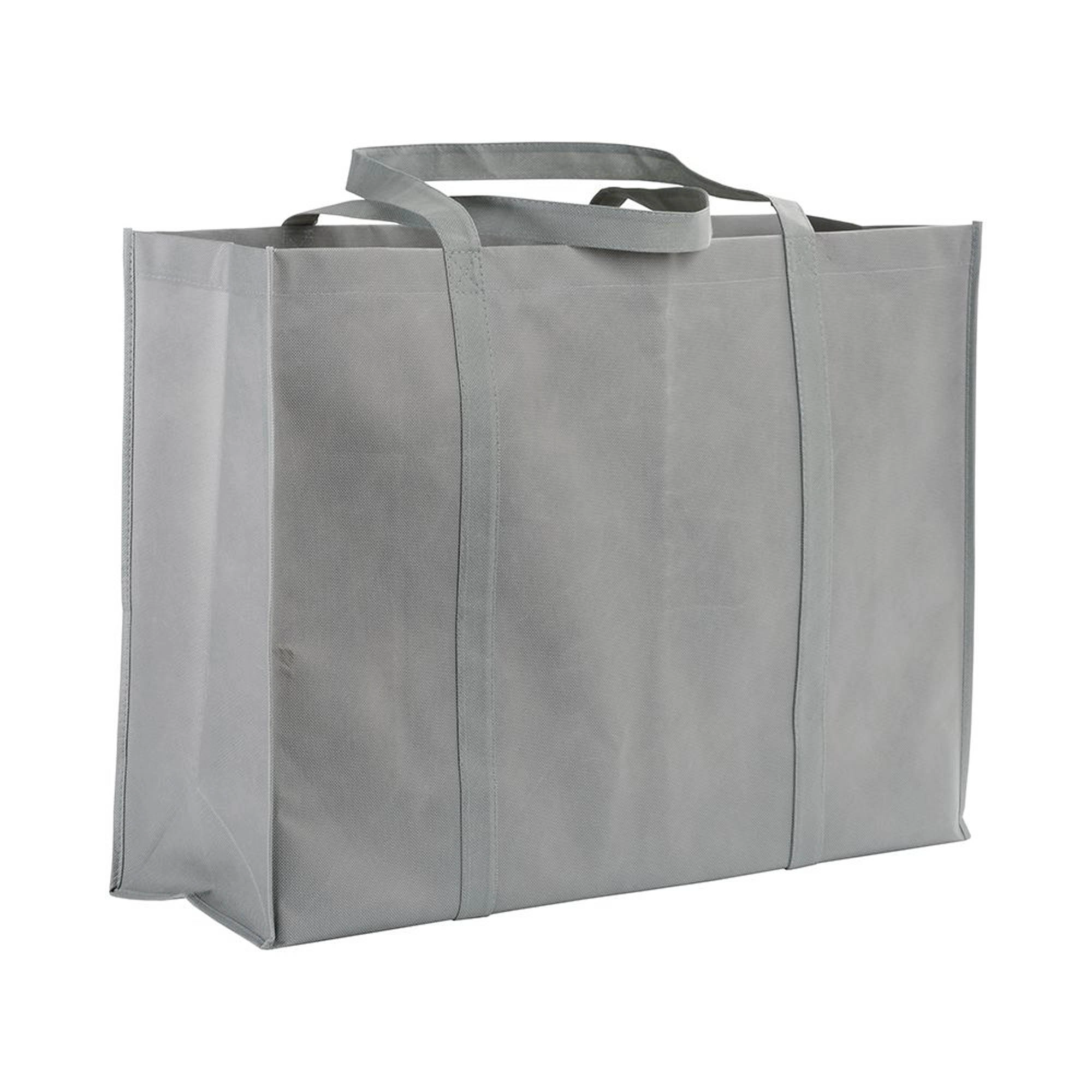Immagine Shopper maxi con soffietto in TNT 100 g/m2 cucito, manici lunghi