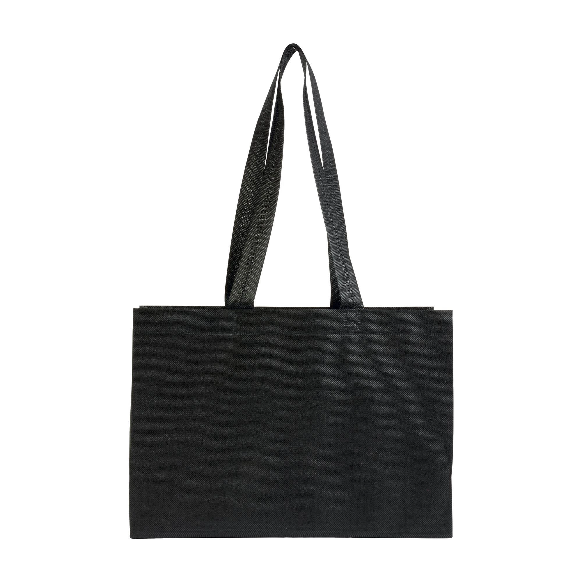 Immagine Shopper con soffietto alla base in TNT 70 g/m2 termosaldato, manici lunghi