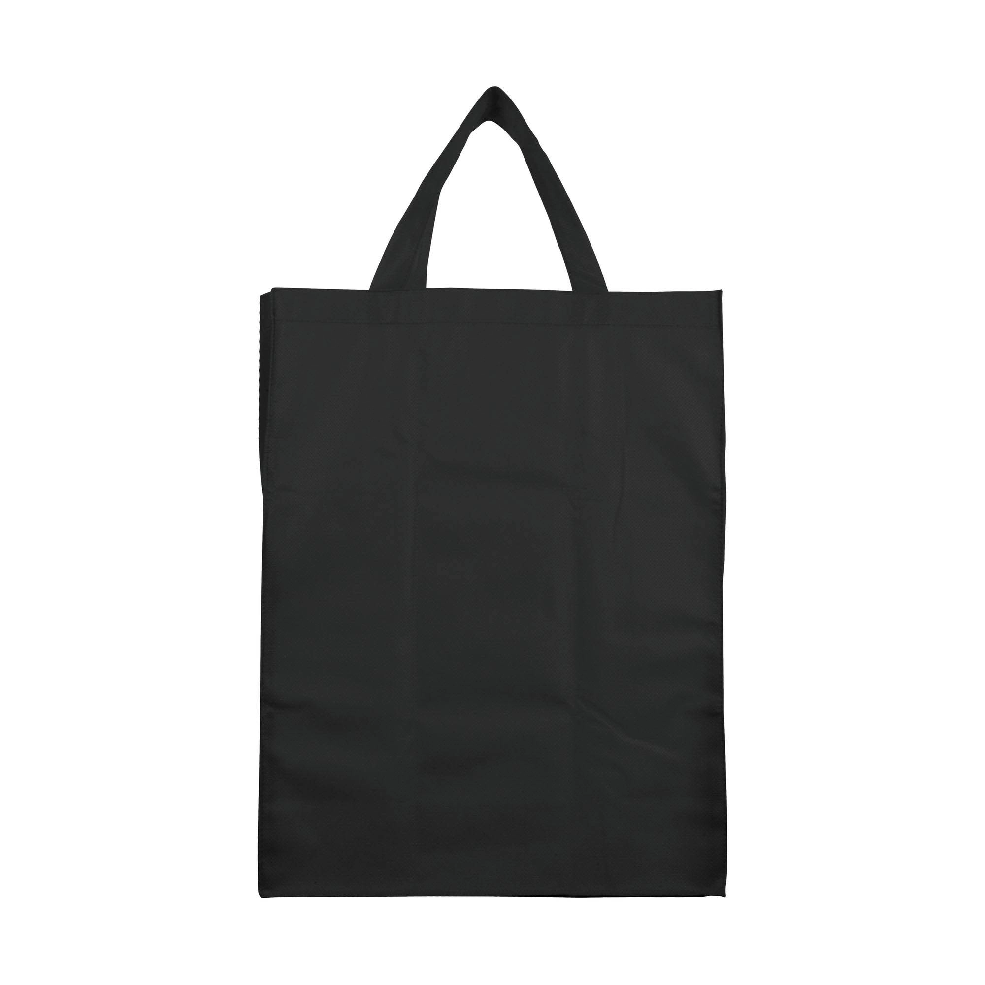Immagine Shopper ripiegabile con soffietto in TNT 80 g/m2, manici corti