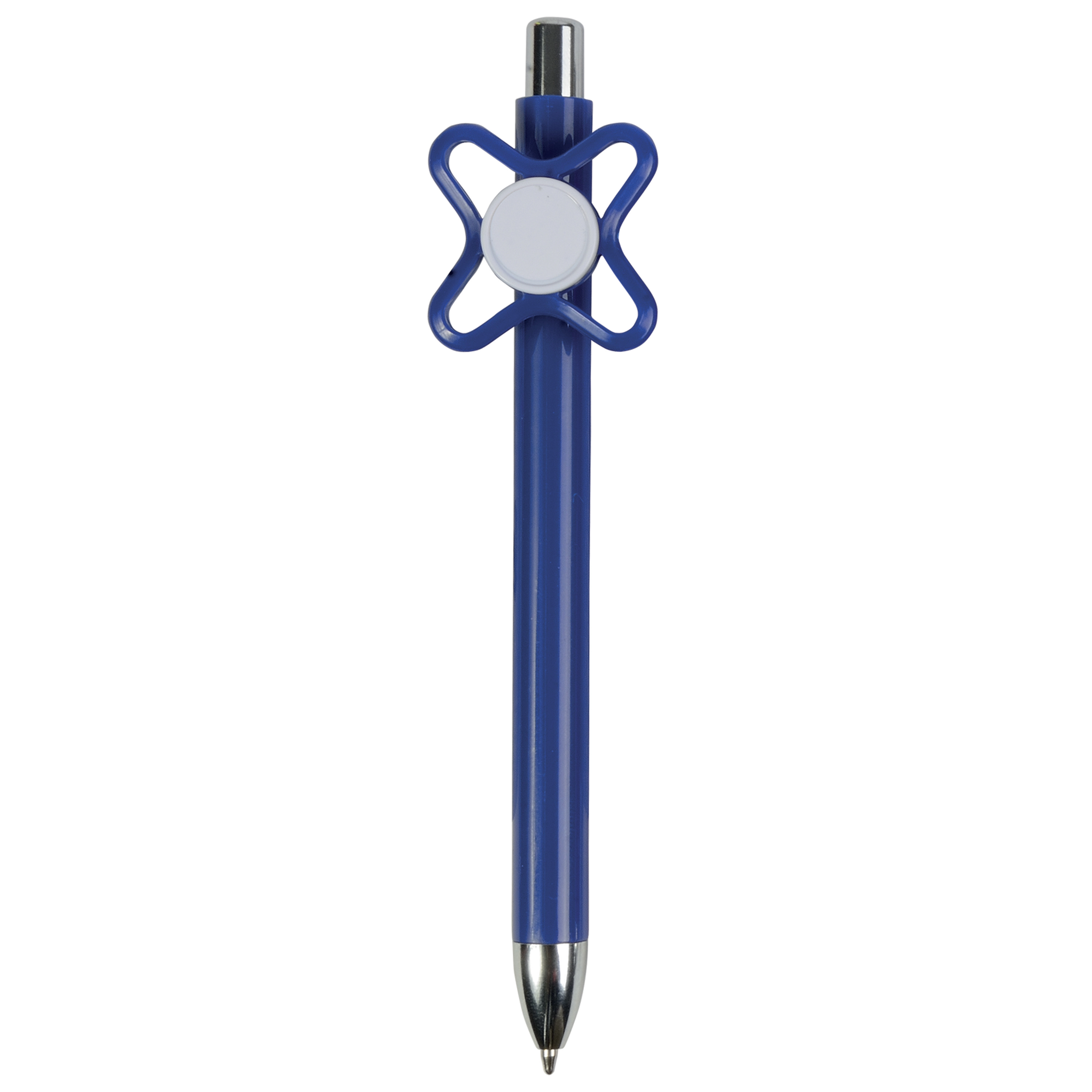 Immagine Penna a scatto in plastica colorata con spinner colorato