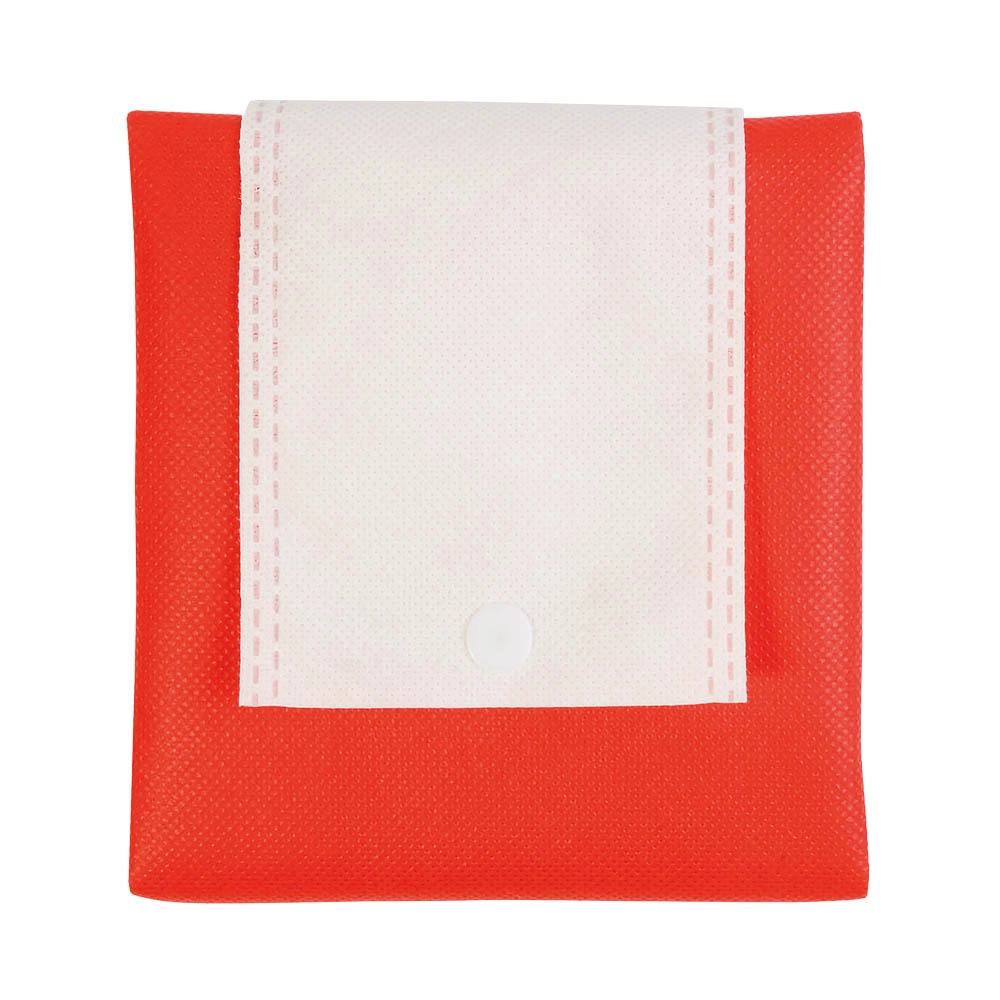 Immagine Shopper ripiegabile in TNT 80 g/m2 termosaldato, manici corti