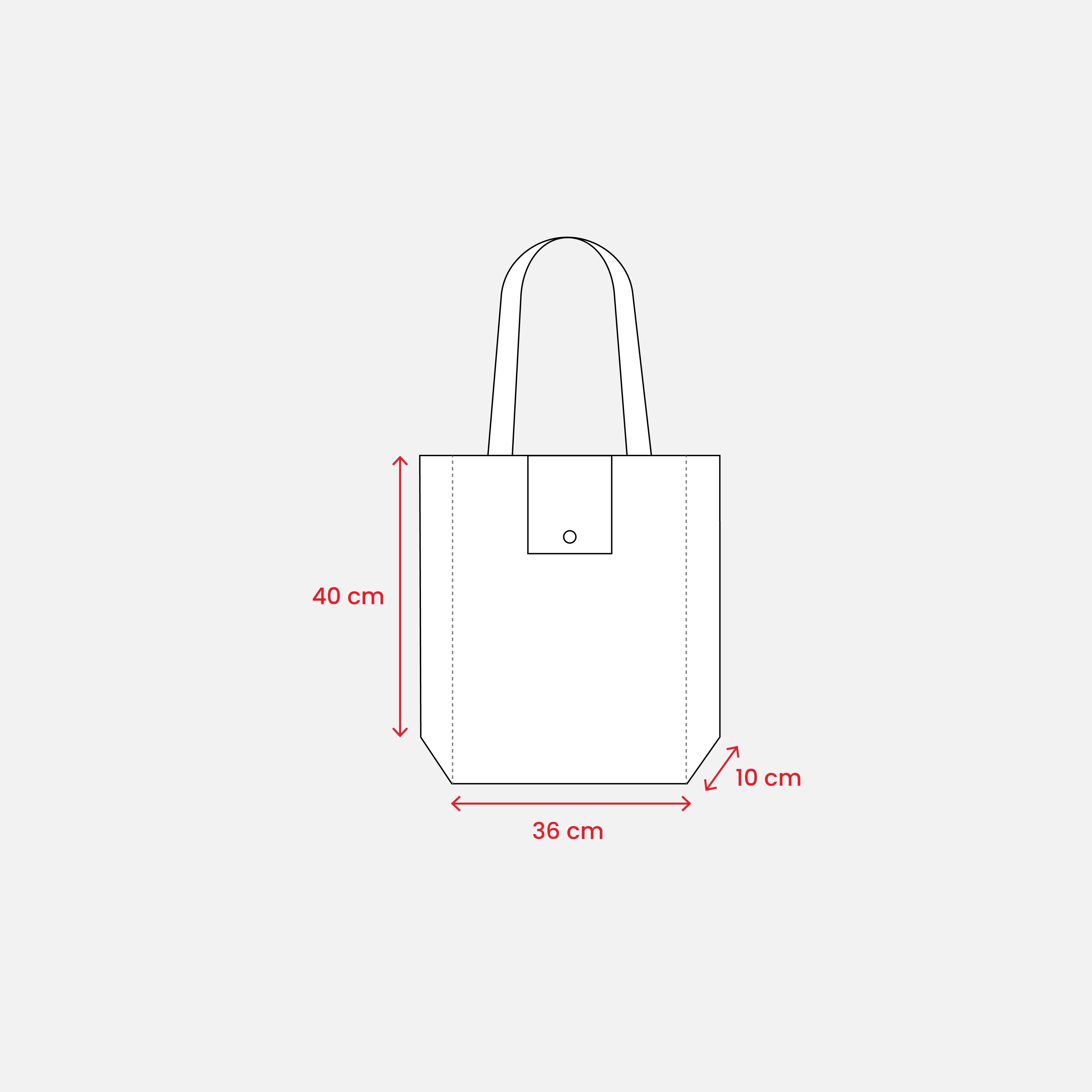 Immagine Shopper ripiegabile in TNT 80 g/m2 termosaldato, manici corti