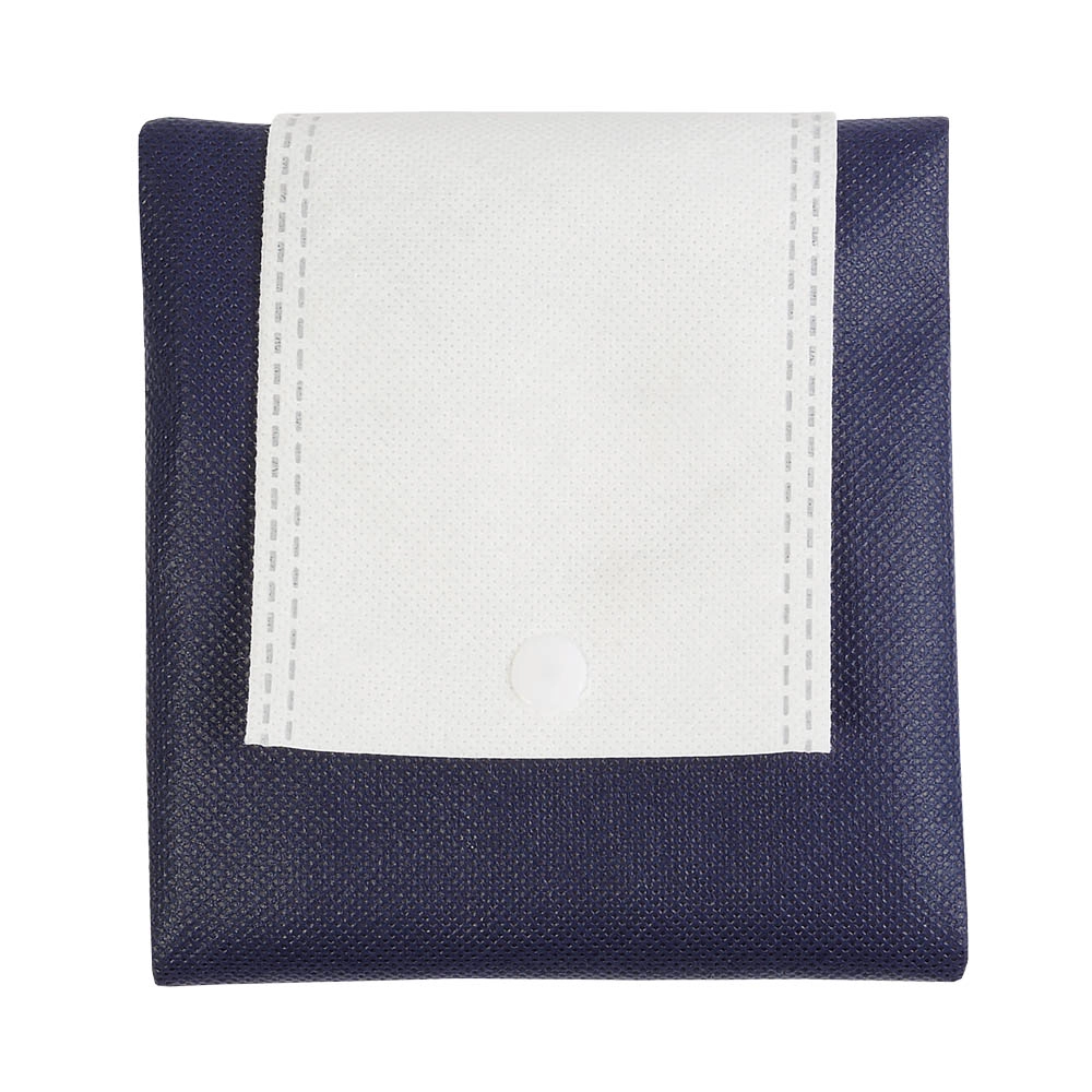 Immagine Shopper ripiegabile in TNT 80 g/m2 termosaldato, manici corti