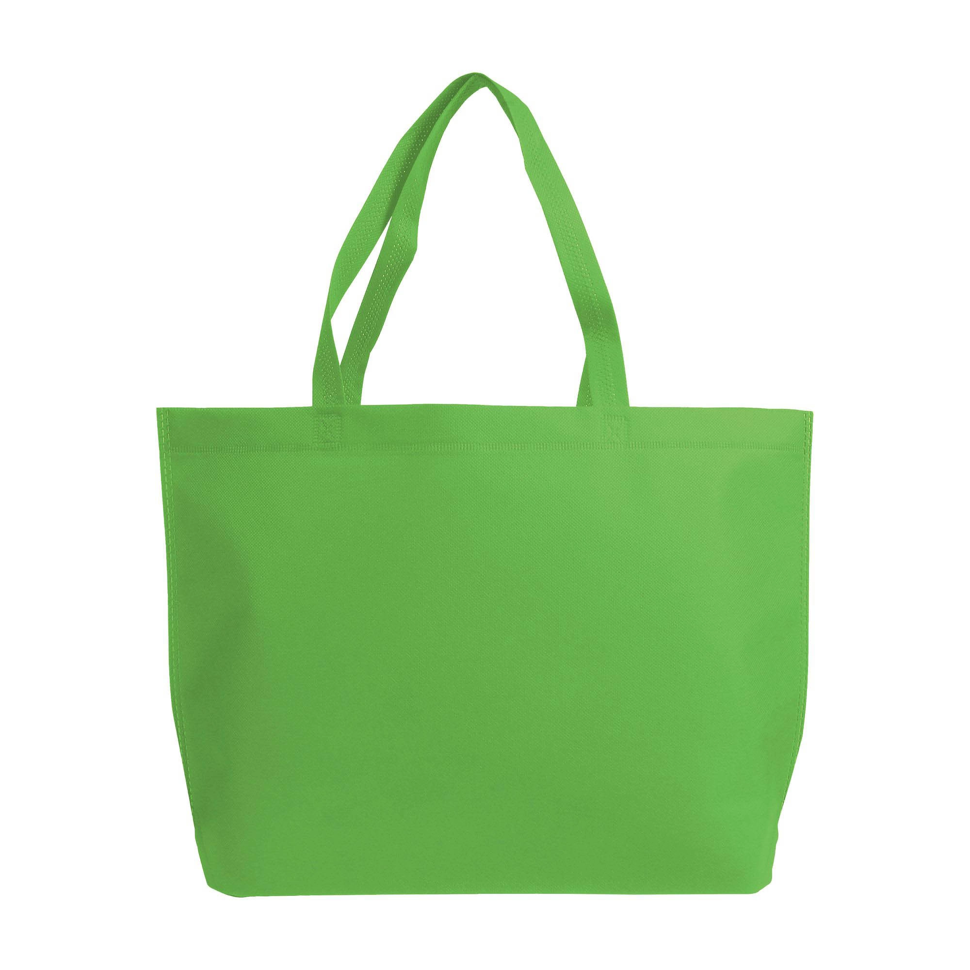Immagine Shopper con soffietto alla base in TNT termosaldato, manici lunghi
