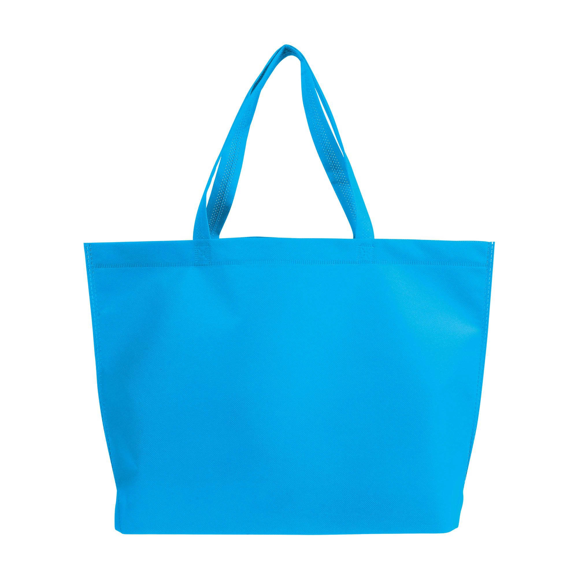 Immagine Shopper con soffietto alla base in TNT termosaldato, manici lunghi