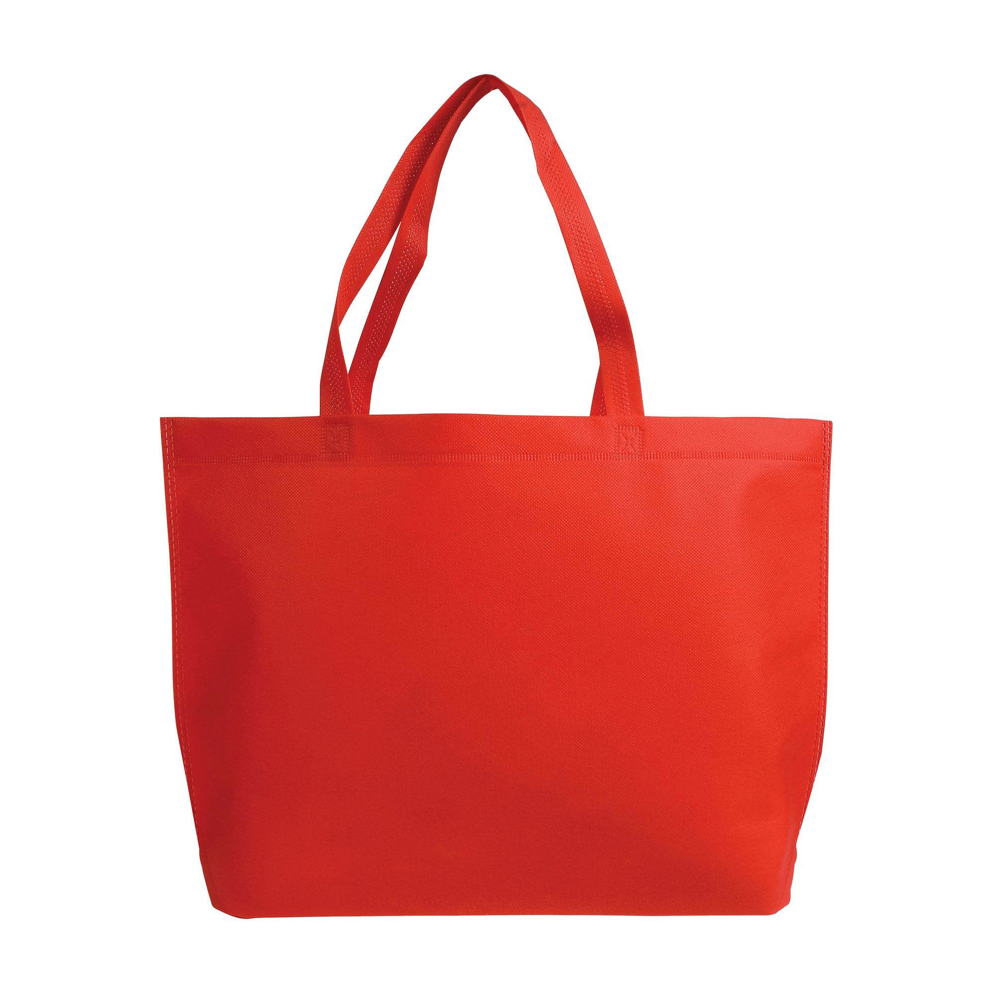 Immagine Shopper con soffietto alla base in TNT termosaldato, manici lunghi