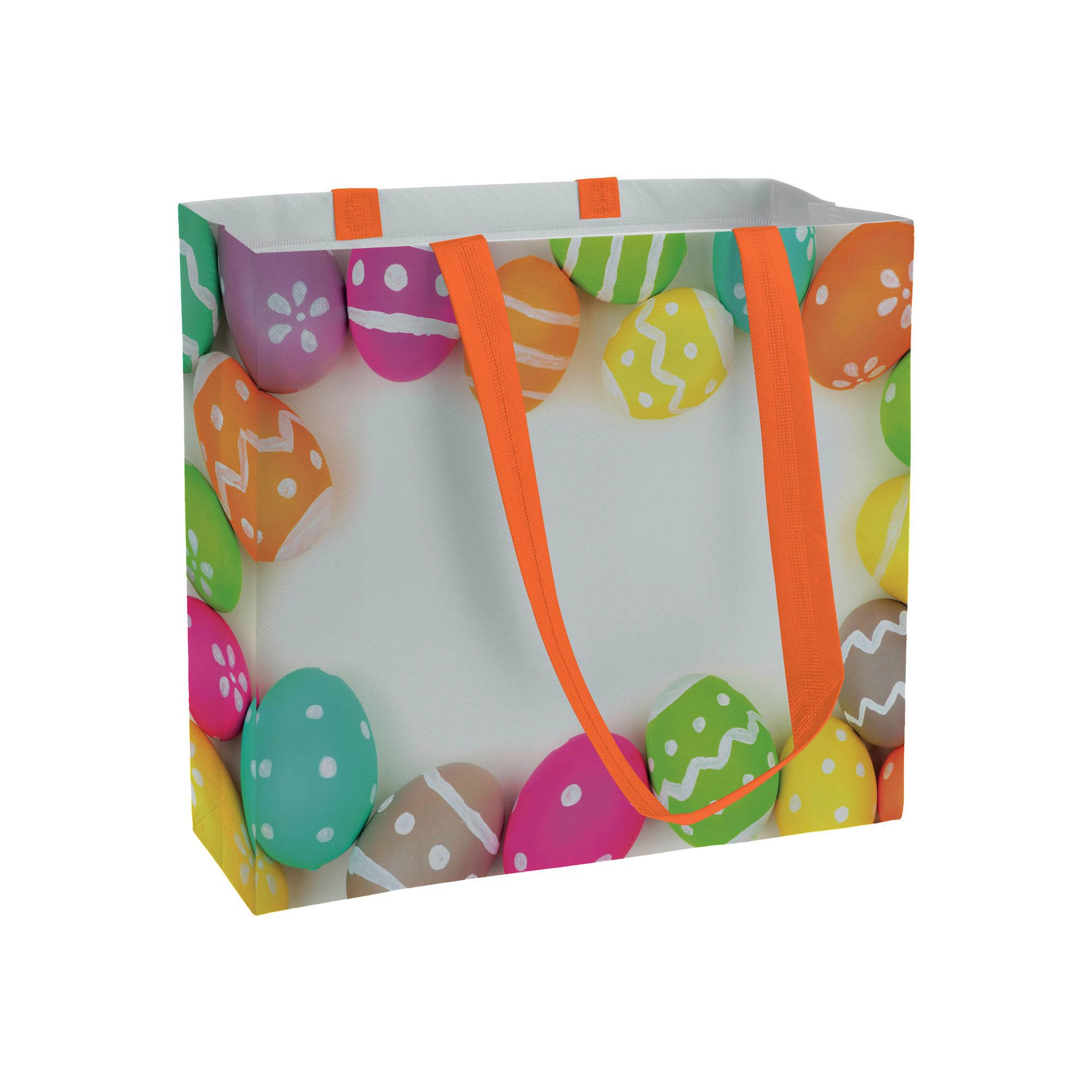 Immagine Shopper in TNT laminato con stampa a tema, manici lunghi e soffietto