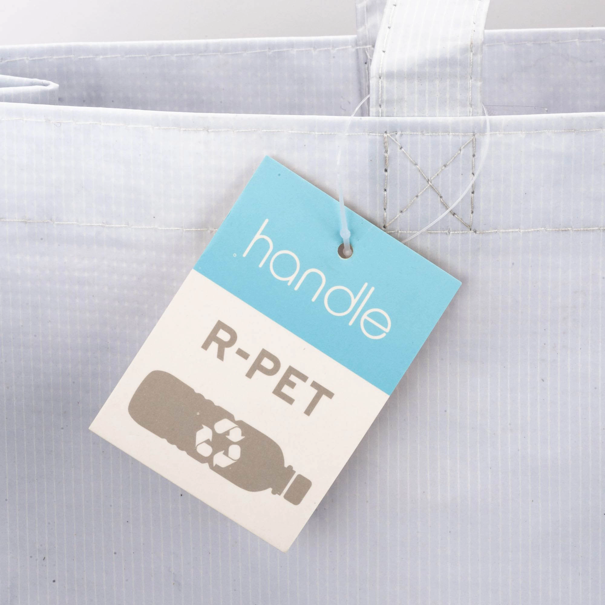 Immagine Shopper con soffietto in R-PET (plastica riciclata), manici lunghi
