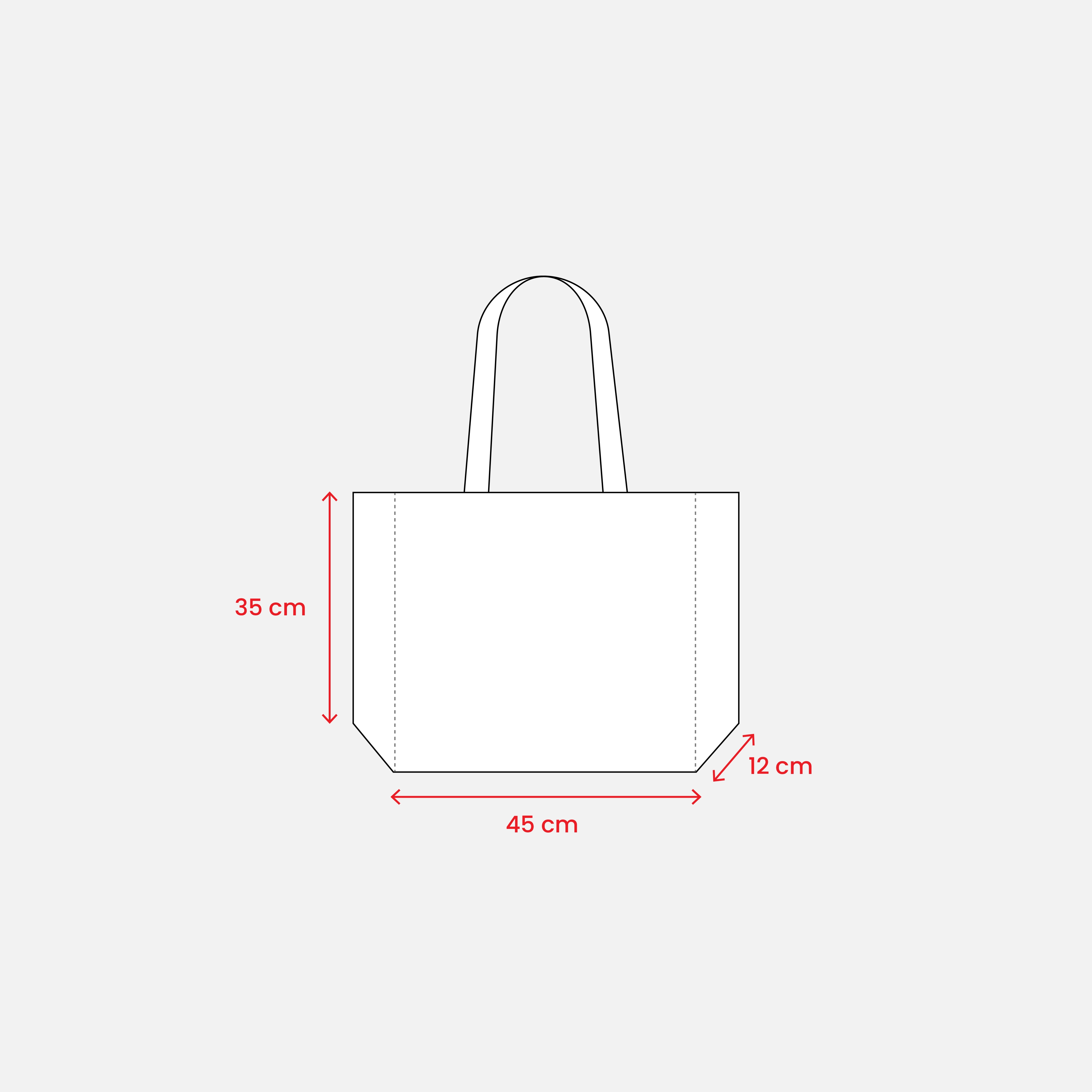 Immagine Shopper con soffietto in R-PET (plastica riciclata), manici lunghi