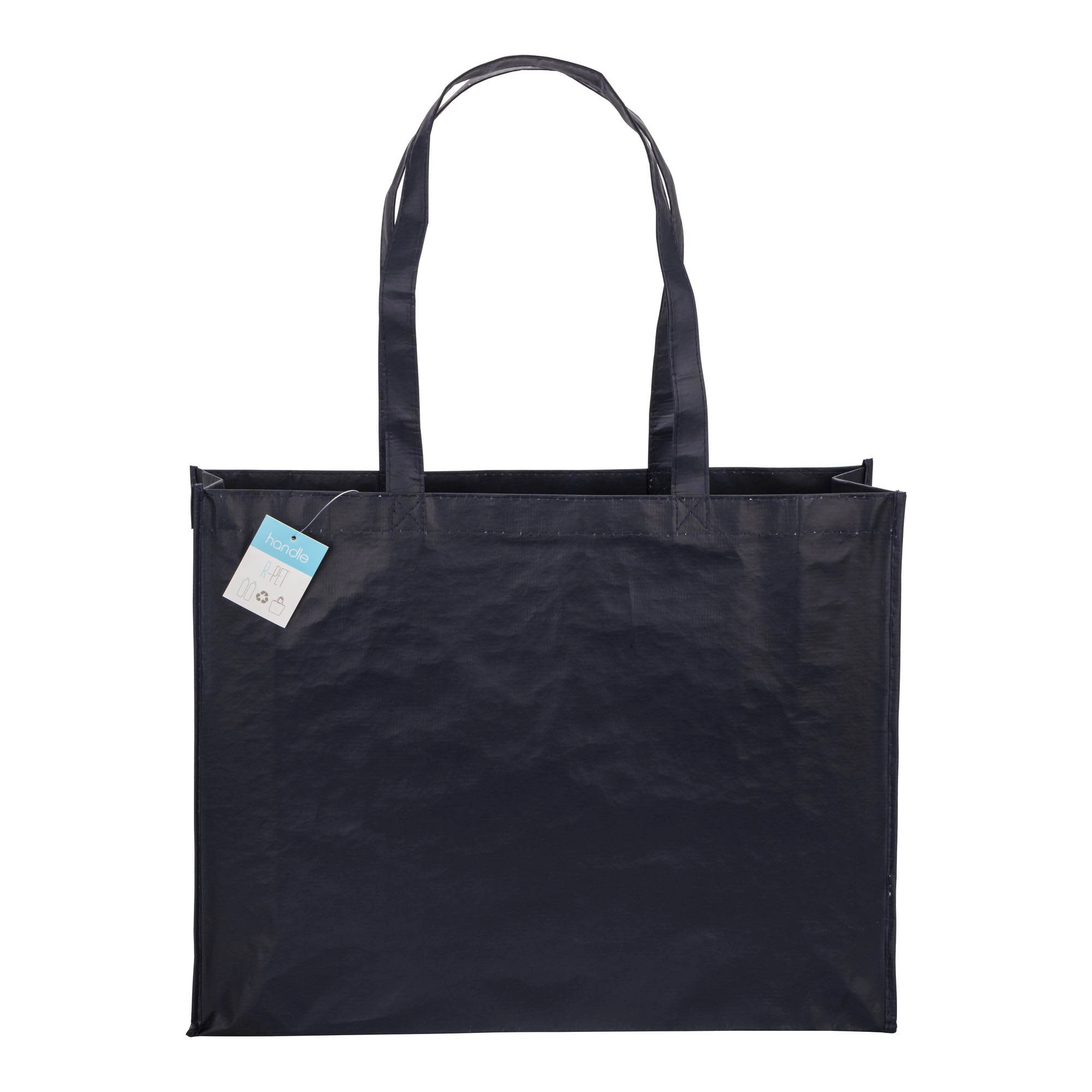 Immagine Shopper con soffietto in R-PET (plastica riciclata), manici lunghi