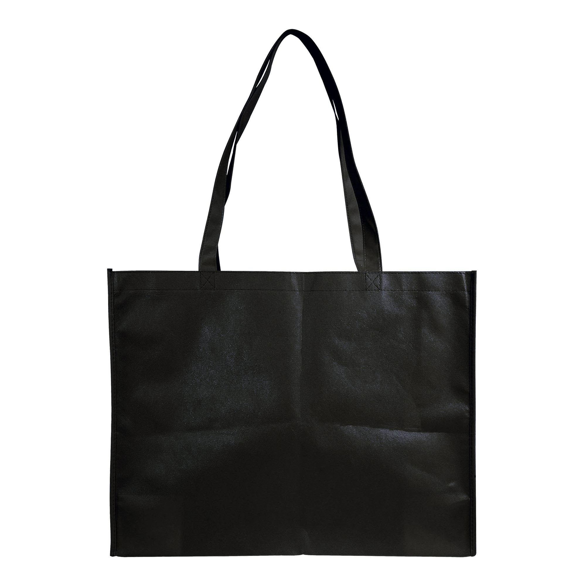 Immagine Shopper con soffietto in TNT cucito, manici lunghi
