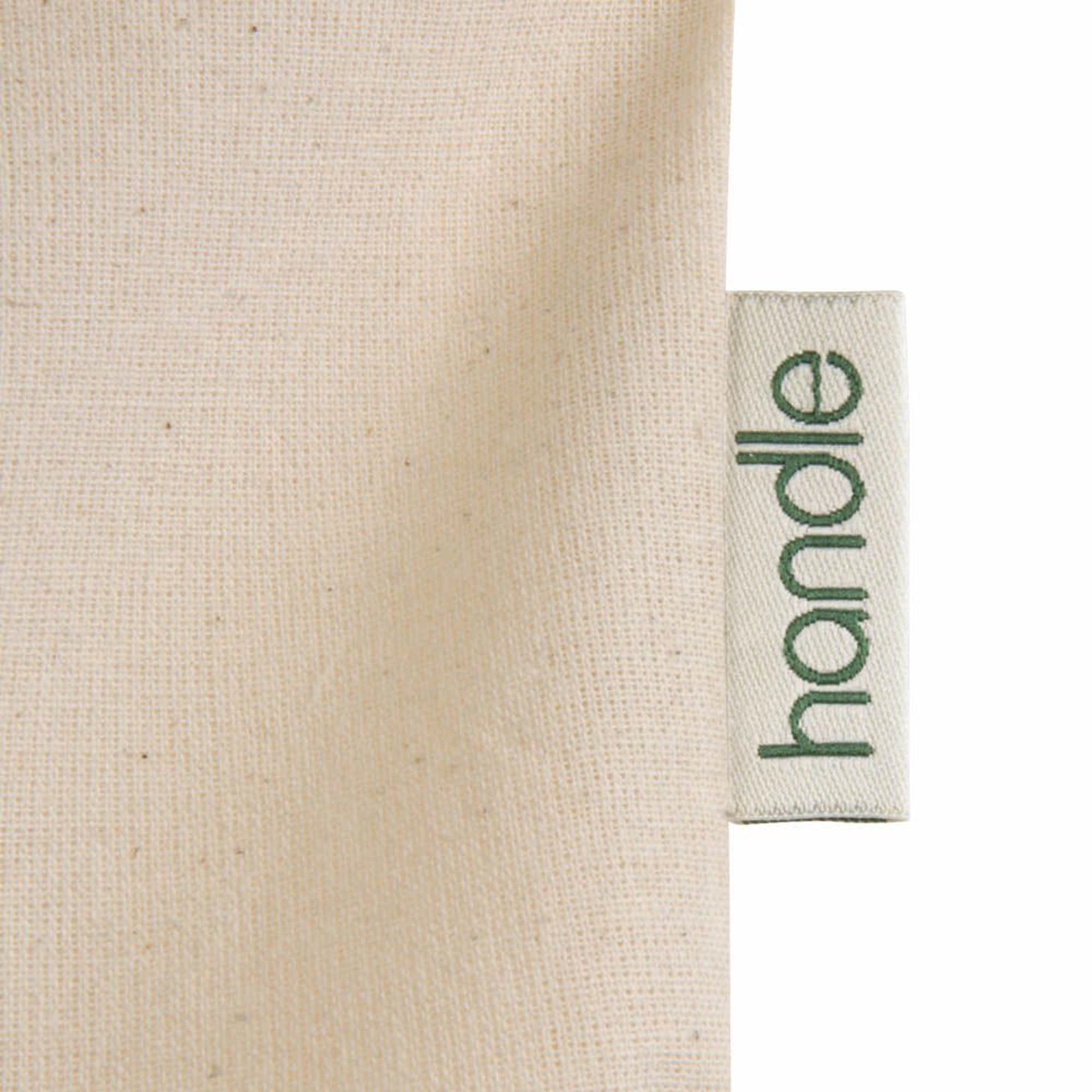 Immagine Shopper con soffietto in cotone biologico 140 g/m2, manici lunghi